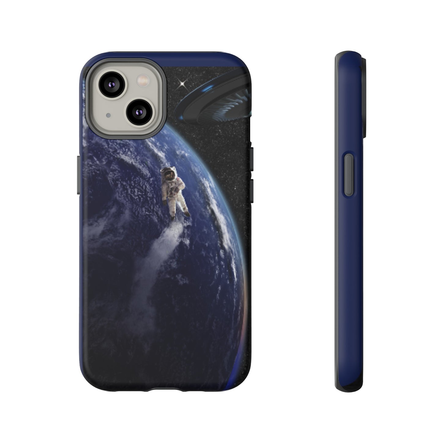 Man In Space with Dark Blue background: 46-Tough Case iPhone series 15 14 13 12 11 X XR XS 8: Google series 7 6 5: Samsung series S23 S22 S21 S20 S10s