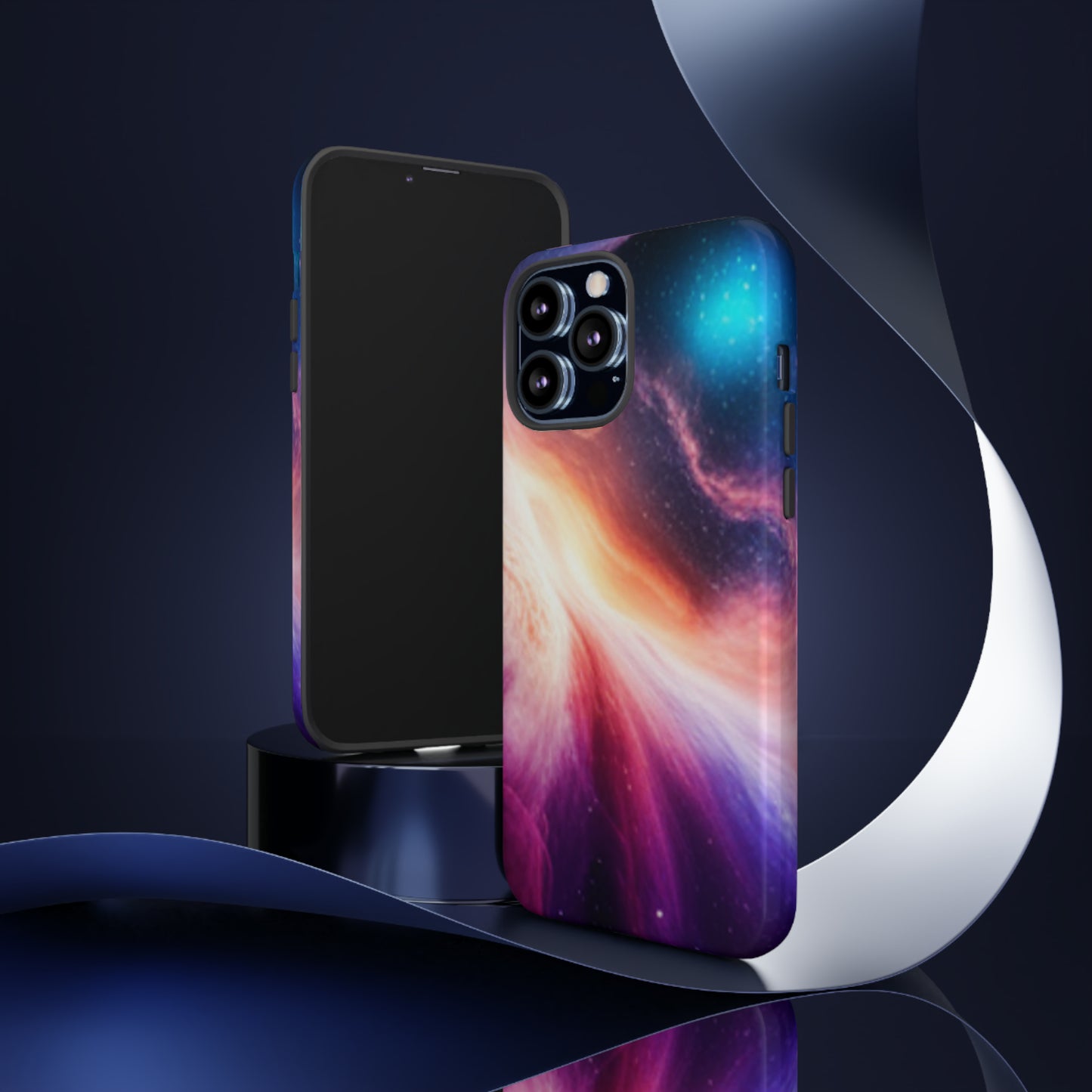 Galaxy Cosmic - elliptical galaxies designs with stars, planets space-inspired: 46-Tough Case iPhone series 15 14 13 12 11 X XR XS 8: Google series 7 6 5: Samsung series S23 S22 S21 S20 S10