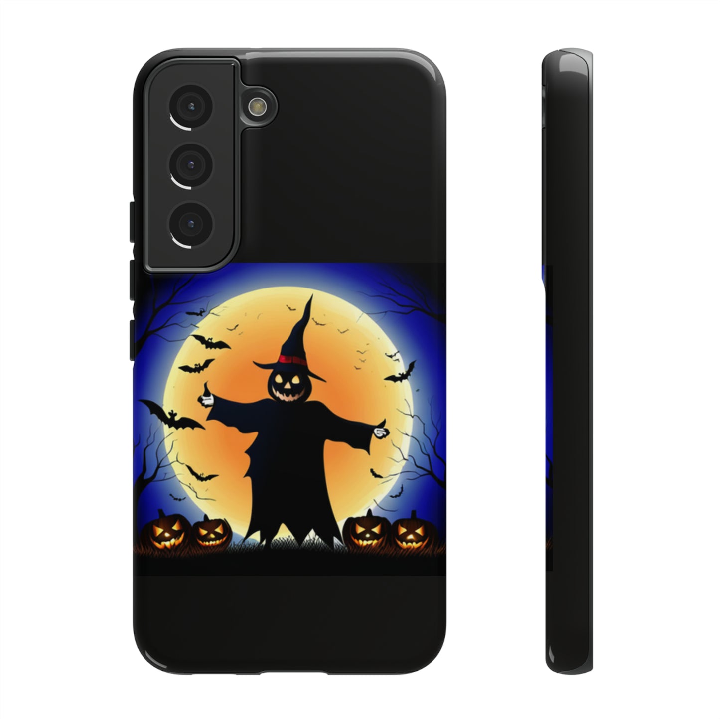 Scary Halloween with Black background: 46-Tough Case iPhone series 15 14 13 12 11 X XR XS 8: Google series 7 6 5: Samsung series S23 S22 S21 S20 S10Tough Cases
