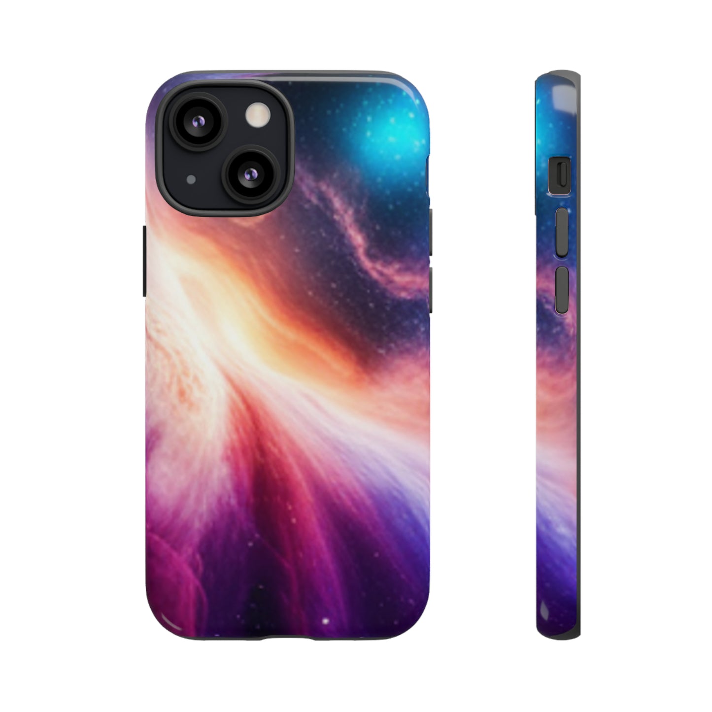 Galaxy Cosmic - elliptical galaxies designs with stars, planets space-inspired: 46-Tough Case iPhone series 15 14 13 12 11 X XR XS 8: Google series 7 6 5: Samsung series S23 S22 S21 S20 S10