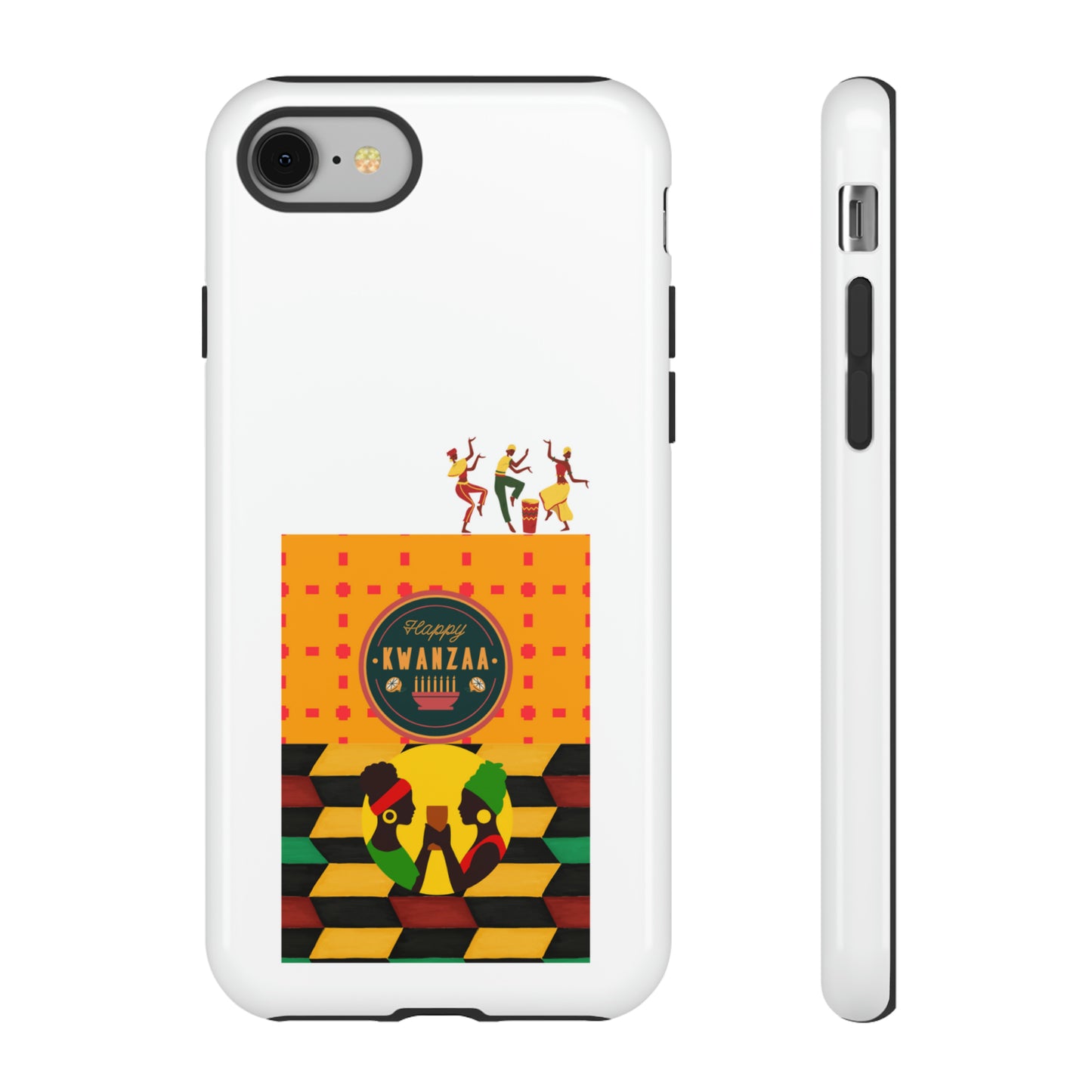 HAPPY KWANZA: 46-Tough Case iPhone series 15 14 13 12 11 X XR XS 8: Google series 7 6 5: Samsung series S23 S22 S21 S20 S10