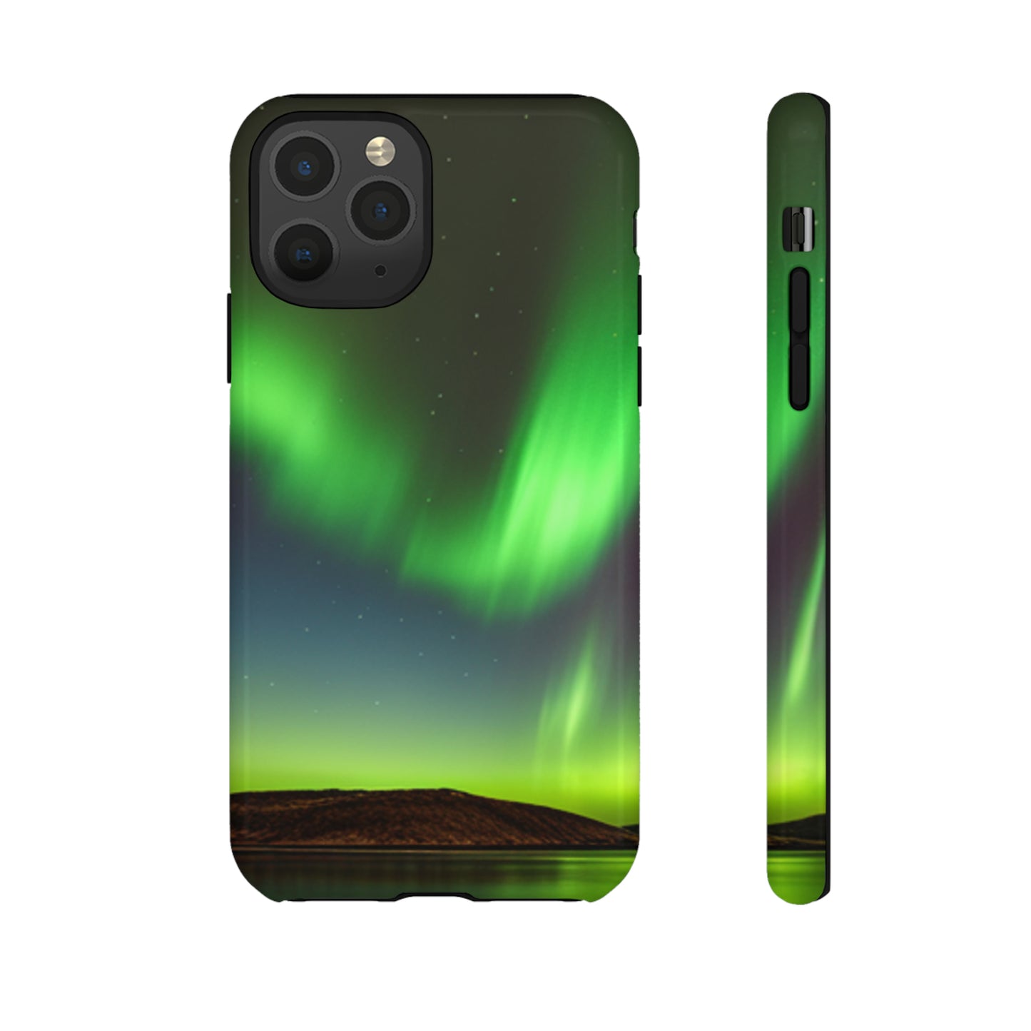 Northern Lights with a black background: 46-Tough Case iPhone series 15 14 13 12 11 X XR XS 8: Google series 7 6 5: Samsung series S23 S22 S21 S20 S10