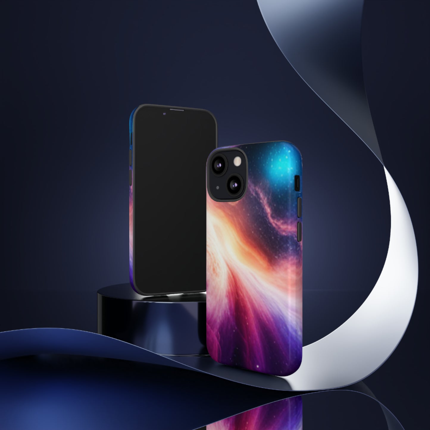 Galaxy Cosmic - elliptical galaxies designs with stars, planets space-inspired: 46-Tough Case iPhone series 15 14 13 12 11 X XR XS 8: Google series 7 6 5: Samsung series S23 S22 S21 S20 S10