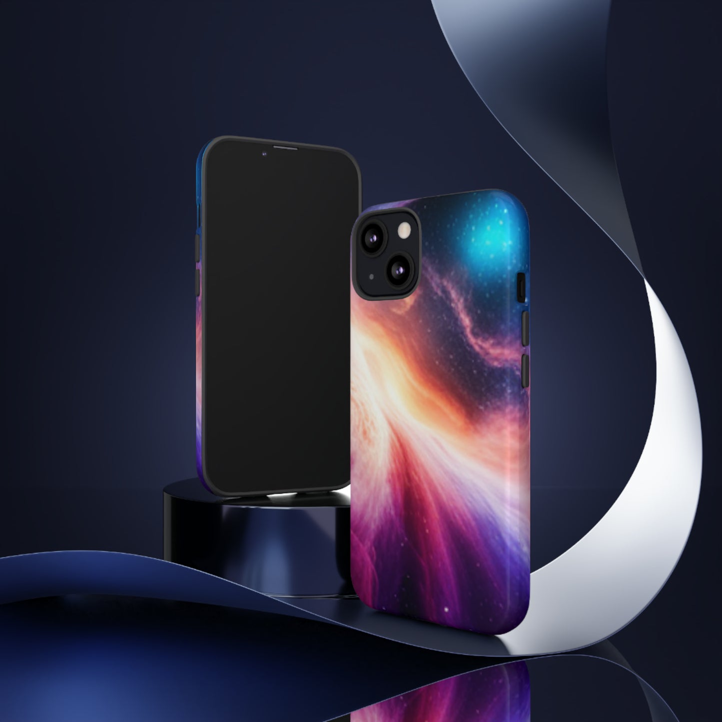 Galaxy Cosmic - elliptical galaxies designs with stars, planets space-inspired: 46-Tough Case iPhone series 15 14 13 12 11 X XR XS 8: Google series 7 6 5: Samsung series S23 S22 S21 S20 S10
