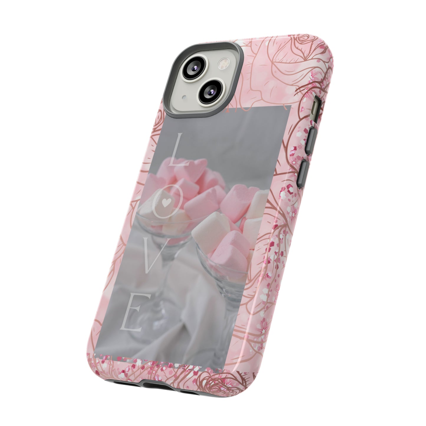 Pink Candy Love: 46-Tough Case iPhone series 15 14 13 12 11 X XR XS 8: Google series 7 6 5: Samsung series S23 S22 S21 S20 S10