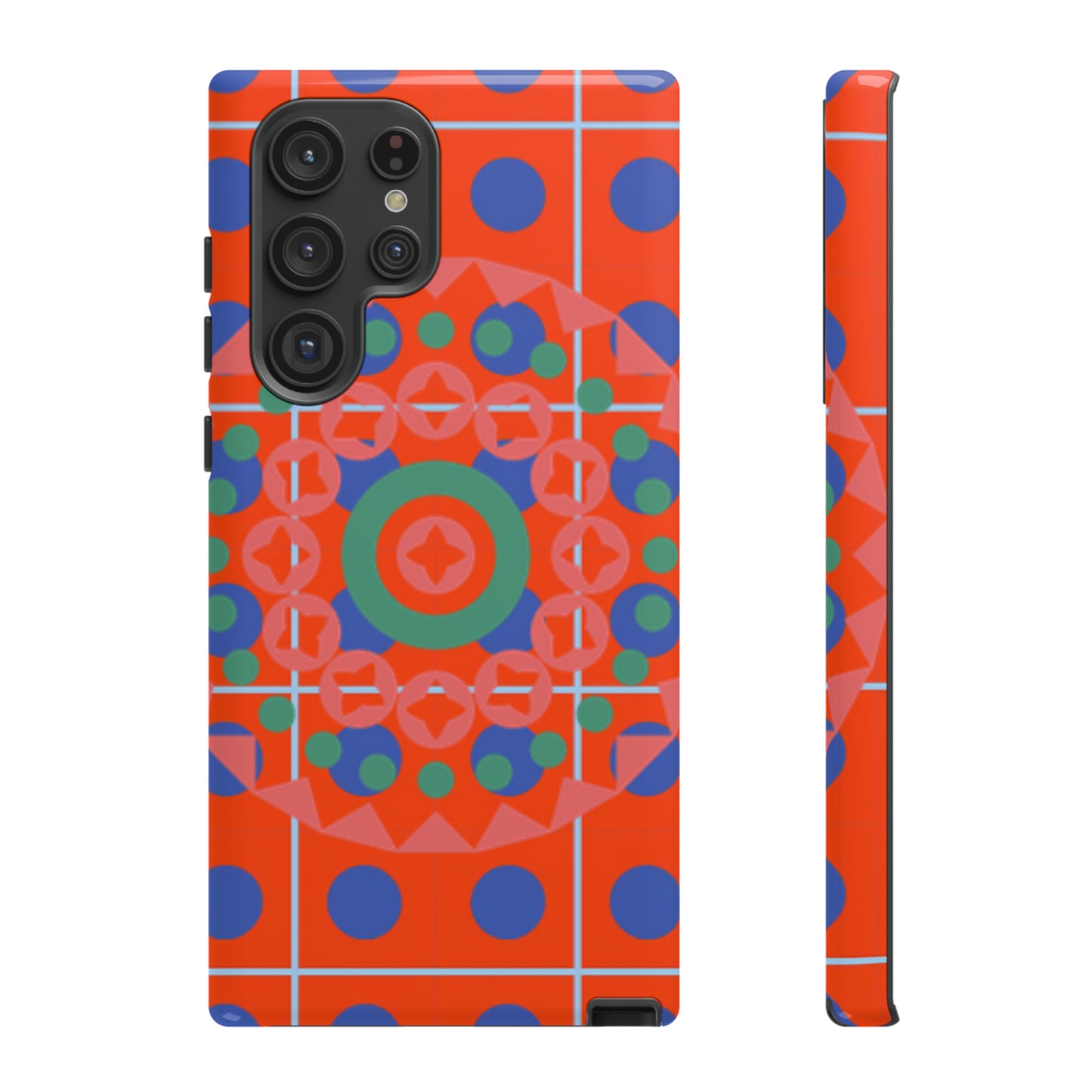 Orange Crush Camouflage with Black background: 46-Tough Case iPhone series 15 14 13 12 11 X XR XS 8: Google series 7 6 5: Samsung series S23 S22 S21 S20 S10