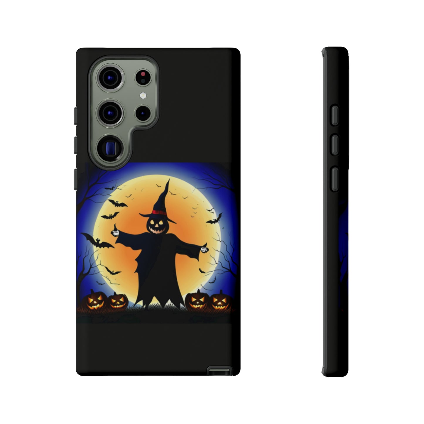 Scary Halloween with Black background: 46-Tough Case iPhone series 15 14 13 12 11 X XR XS 8: Google series 7 6 5: Samsung series S23 S22 S21 S20 S10Tough Cases