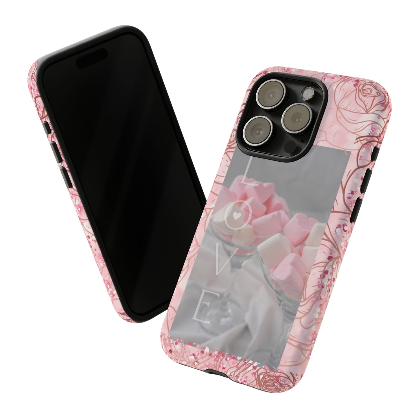 Pink Candy Love: 46-Tough Case iPhone series 15 14 13 12 11 X XR XS 8: Google series 7 6 5: Samsung series S23 S22 S21 S20 S10