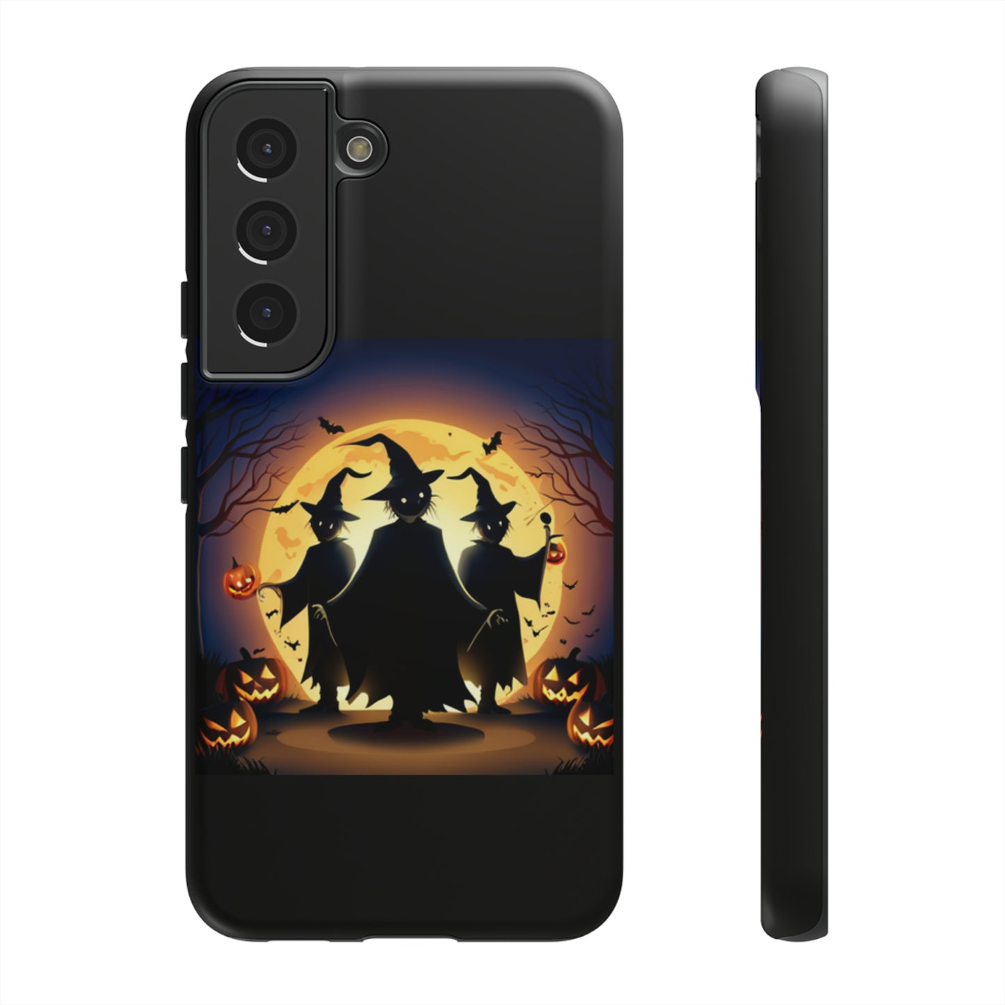 Trick or Treat with black background: 46-Tough Case iPhone series 15 14 13 12 11 X XR XS 8: Google series 7 6 5: Samsung series S23 S22 S21 S20 S10