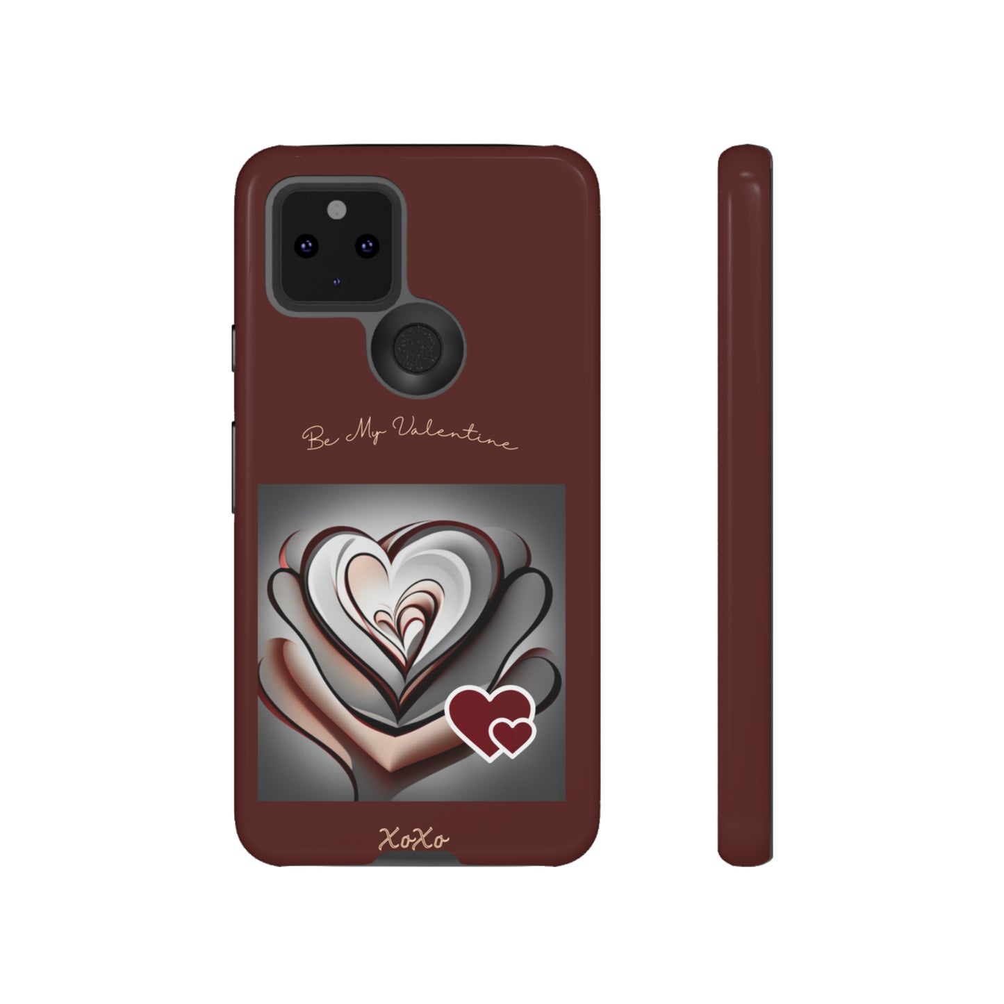 Valentine Triple Heart: 46-Tough Case iPhone series 15 14 13 12 11 X XR XS 8: Google series 7 6 5: Samsung series S23 S22 S21 S20 S10