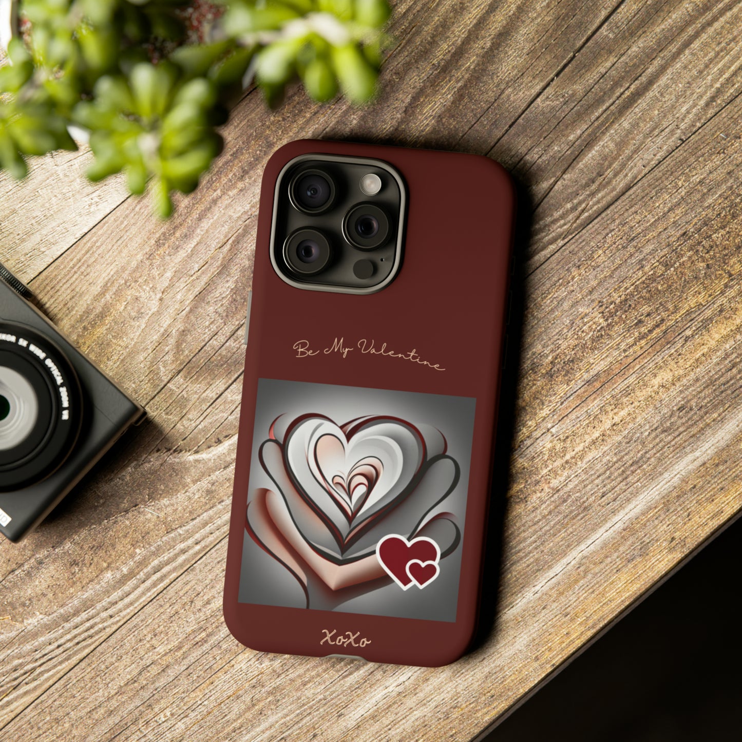 Valentine Triple Heart: 46-Tough Case iPhone series 15 14 13 12 11 X XR XS 8: Google series 7 6 5: Samsung series S23 S22 S21 S20 S10