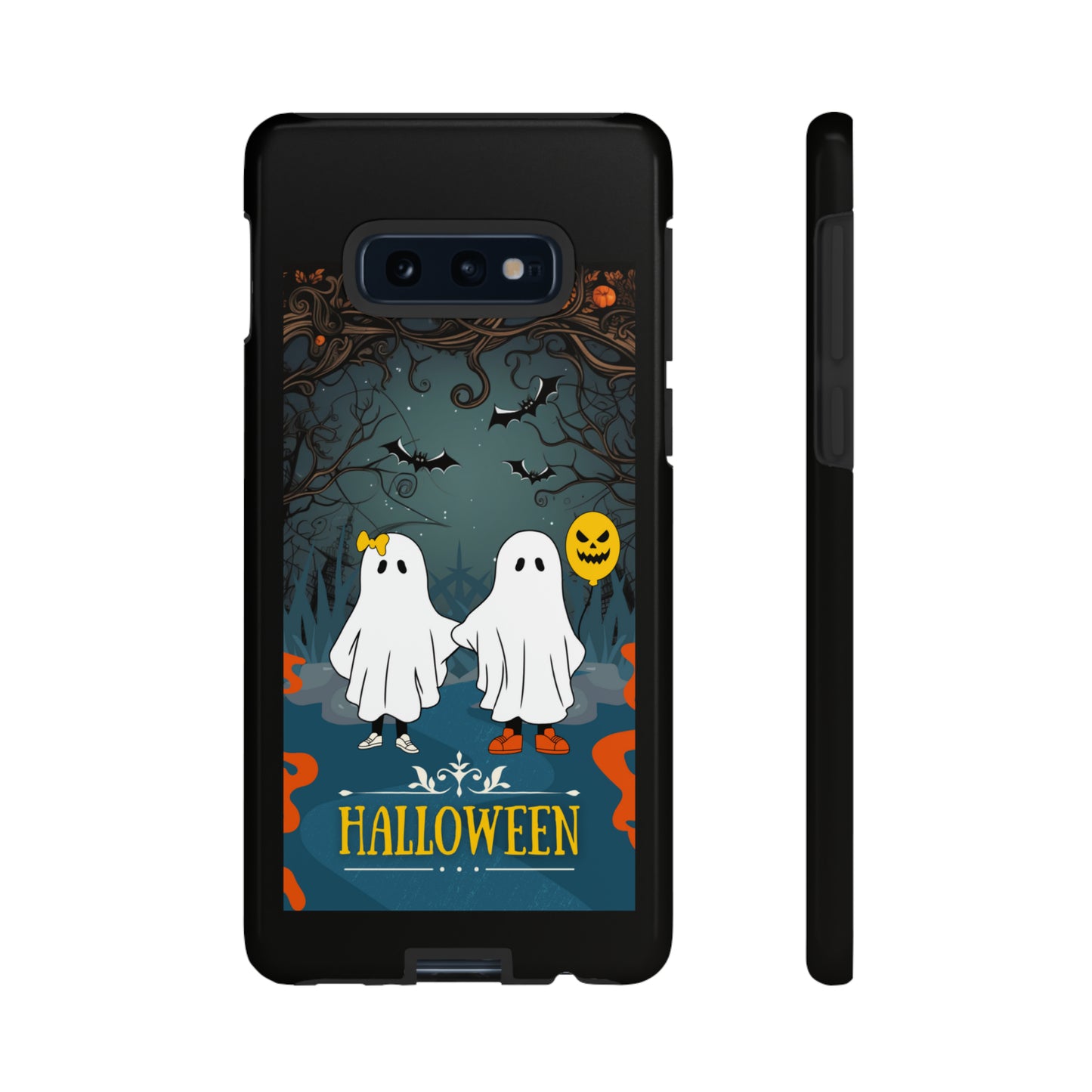 Ghosty with Black background: 46-Tough Case iPhone series 15 14 13 12 11 X XR XS 8: Google series 7 6 5: Samsung series S23 S22 S21 S20 S10