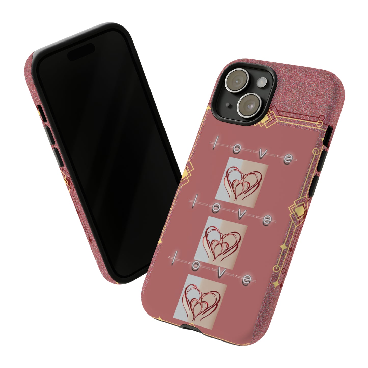 Three Hearts Love: 46-Tough Case iPhone series 15 14 13 12 11 X XR XS 8: Google series 7 6 5: Samsung series S23 S22 S21 S20 S10