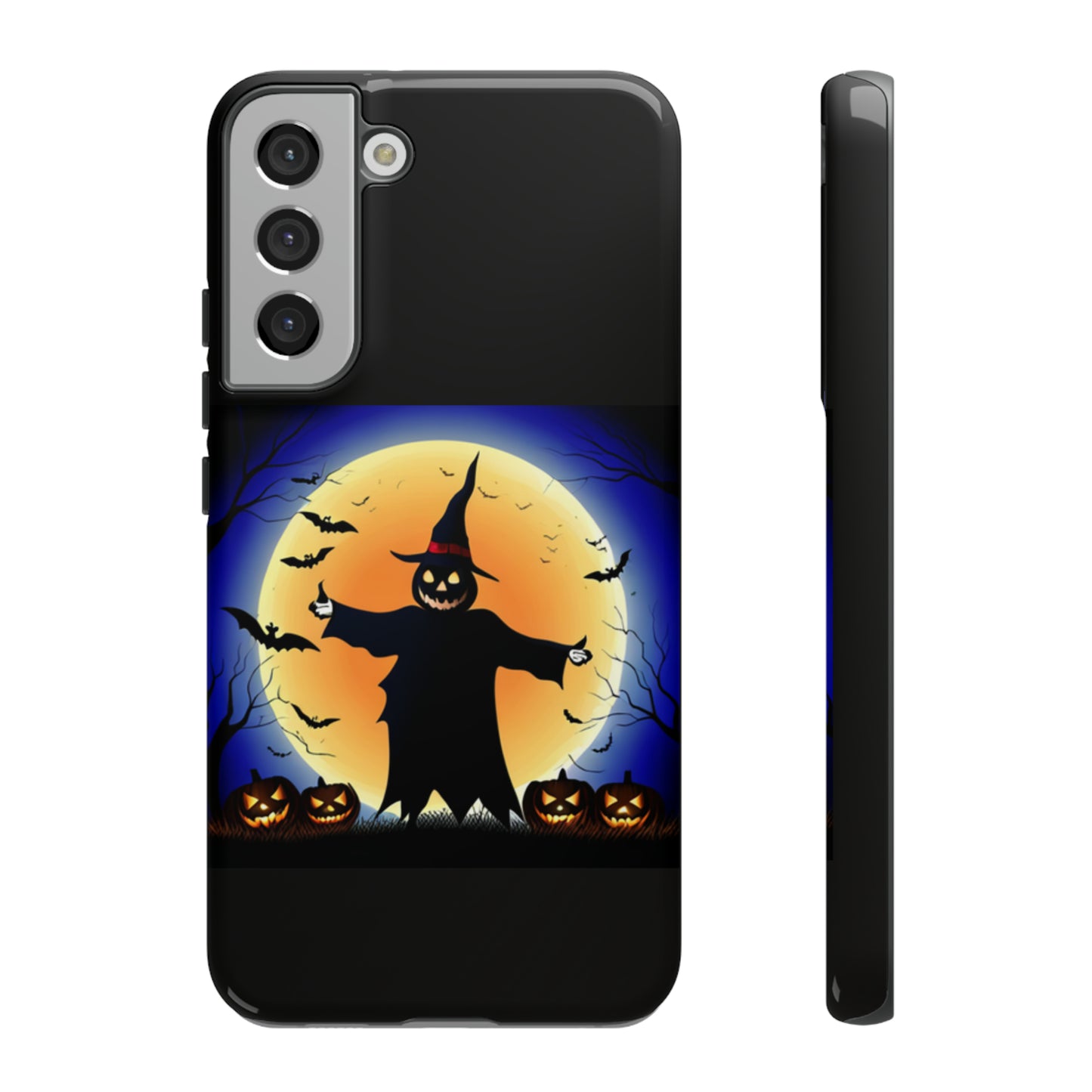 Scary Halloween with Black background: 46-Tough Case iPhone series 15 14 13 12 11 X XR XS 8: Google series 7 6 5: Samsung series S23 S22 S21 S20 S10Tough Cases