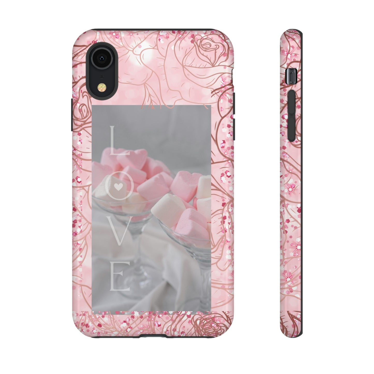 Pink Candy Love: 46-Tough Case iPhone series 15 14 13 12 11 X XR XS 8: Google series 7 6 5: Samsung series S23 S22 S21 S20 S10