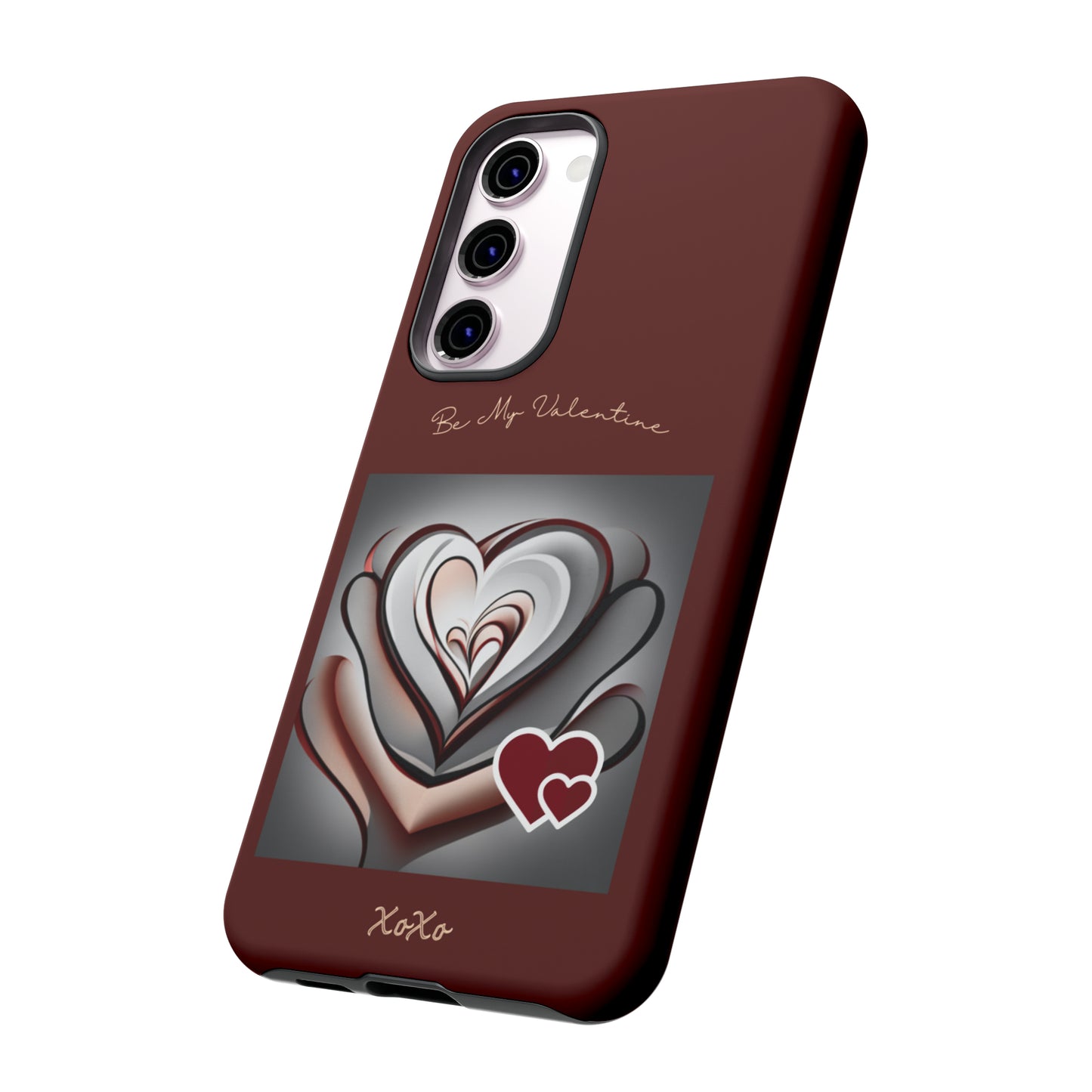 Valentine Triple Heart: 46-Tough Case iPhone series 15 14 13 12 11 X XR XS 8: Google series 7 6 5: Samsung series S23 S22 S21 S20 S10