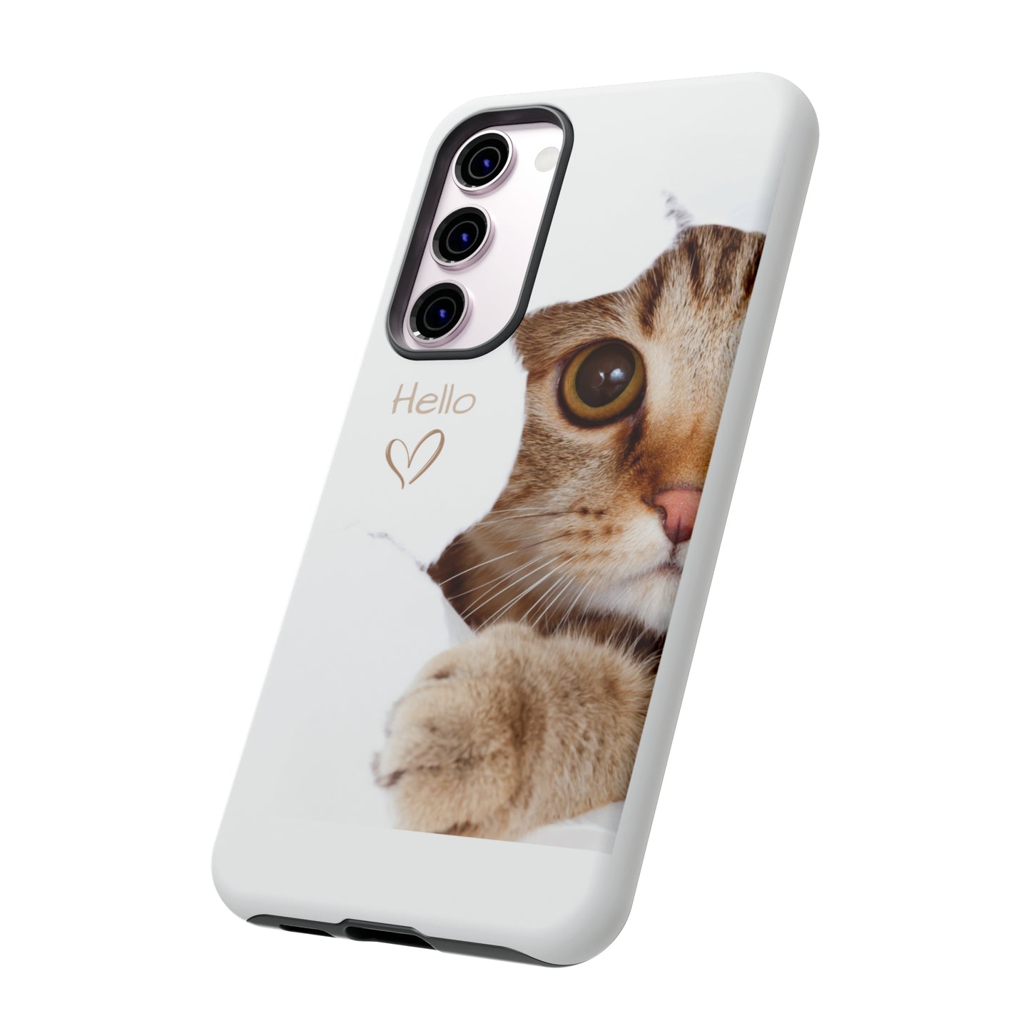 Hey Kitty with white background: 46-Tough Case iPhone series 15 14 13 12 11 X XR XS 8: Google series 7 6 5: Samsung series S23 S22 S21 S20 S10