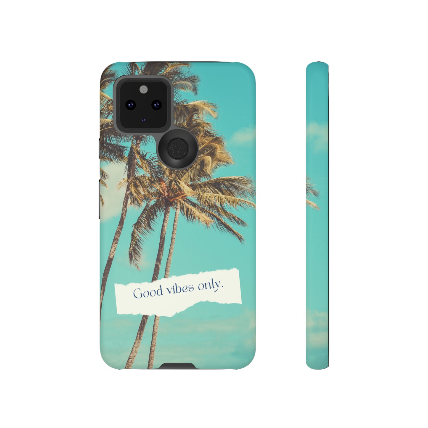 Palm Blue with Turquoise background : 46-Tough Case iPhone series 15 14 13 12 11 X XR XS 8: Google series 7 6 5: Samsung series S23 S22 S21 S20 S10