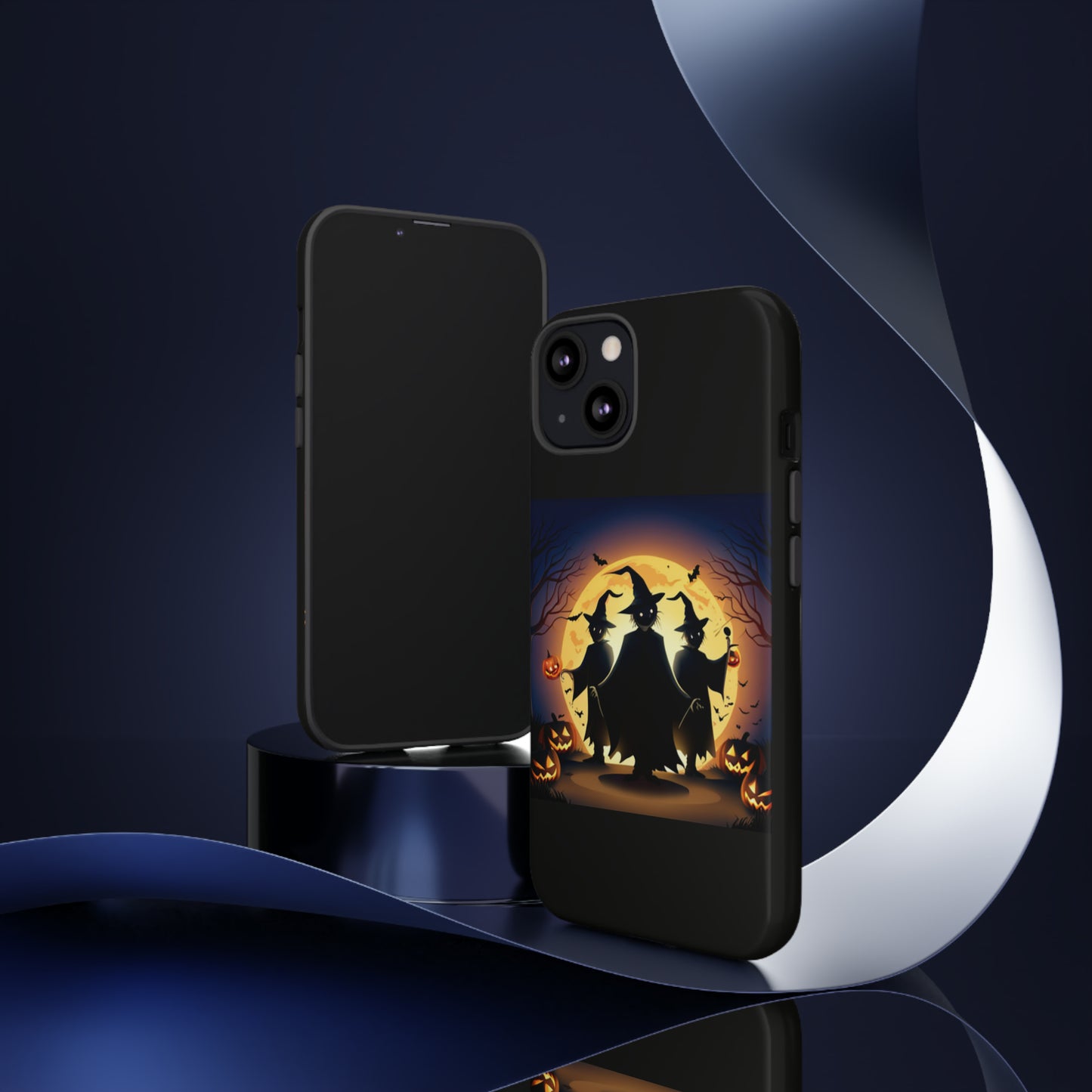 Trick or Treat with black background: 46-Tough Case iPhone series 15 14 13 12 11 X XR XS 8: Google series 7 6 5: Samsung series S23 S22 S21 S20 S10