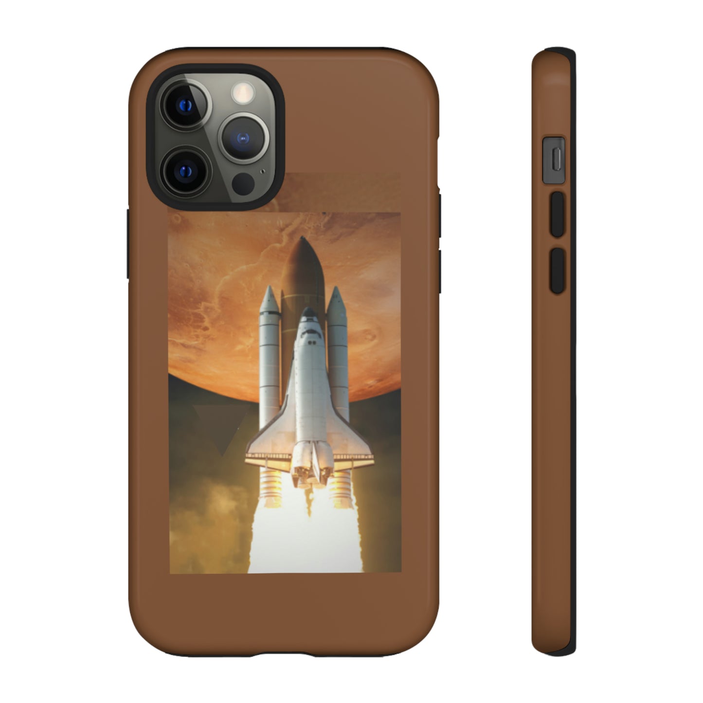 Rocket Man with Light Brown background: 46-Tough Case iPhone series 15 14 13 12 11 X XR XS 8: Google series 7 6 5: Samsung series S23 S22 S21 S20 S10