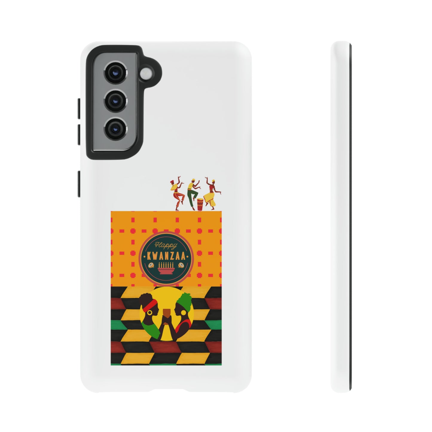 HAPPY KWANZA: 46-Tough Case iPhone series 15 14 13 12 11 X XR XS 8: Google series 7 6 5: Samsung series S23 S22 S21 S20 S10