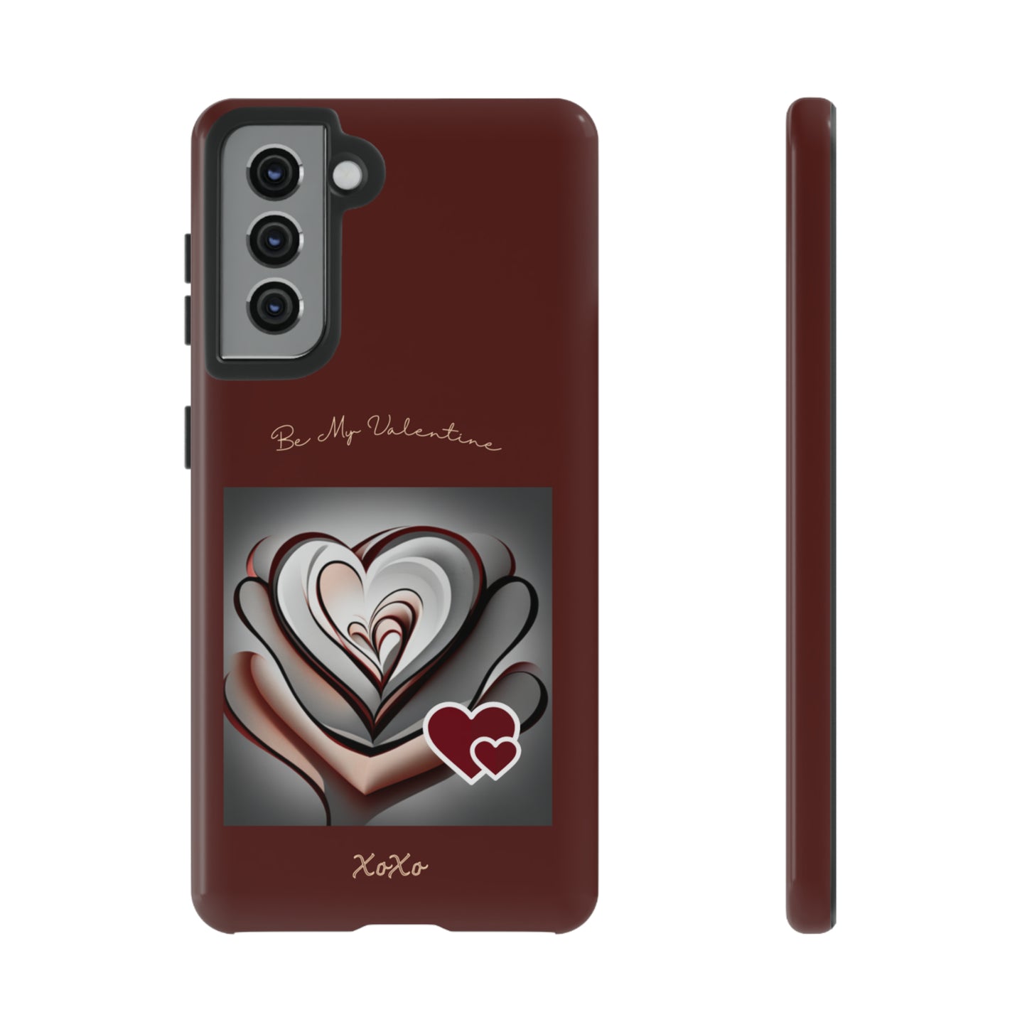 Valentine Triple Heart: 46-Tough Case iPhone series 15 14 13 12 11 X XR XS 8: Google series 7 6 5: Samsung series S23 S22 S21 S20 S10