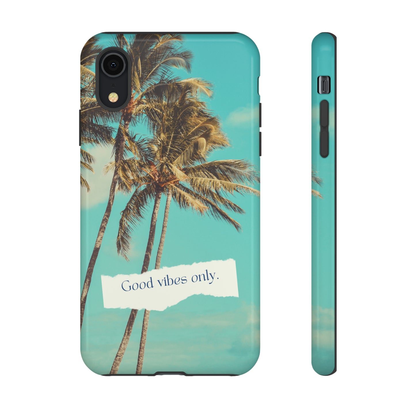 Palm Blue with Turquoise background : 46-Tough Case iPhone series 15 14 13 12 11 X XR XS 8: Google series 7 6 5: Samsung series S23 S22 S21 S20 S10