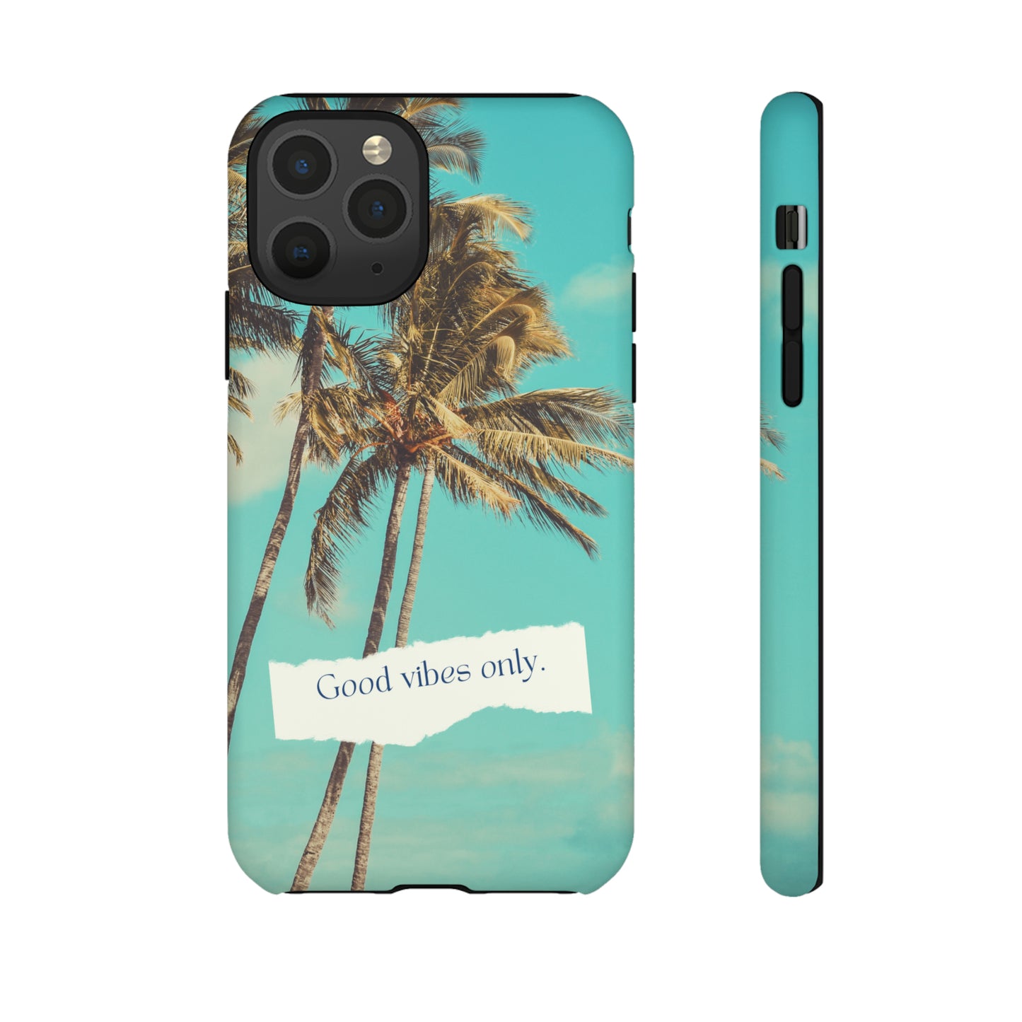 Palm Blue with Turquoise background : 46-Tough Case iPhone series 15 14 13 12 11 X XR XS 8: Google series 7 6 5: Samsung series S23 S22 S21 S20 S10