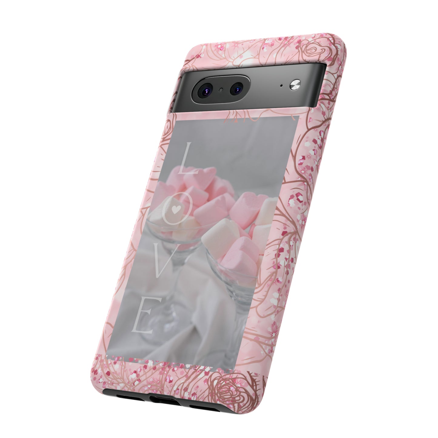 Pink Candy Love: 46-Tough Case iPhone series 15 14 13 12 11 X XR XS 8: Google series 7 6 5: Samsung series S23 S22 S21 S20 S10