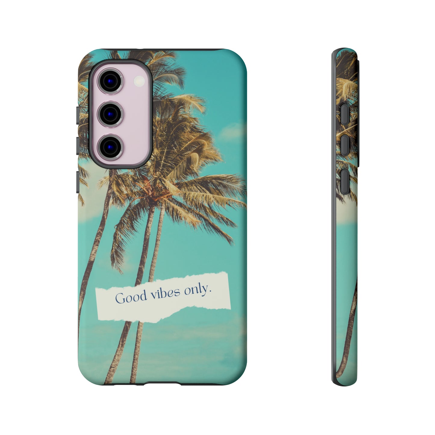 Palm Blue with Turquoise background : 46-Tough Case iPhone series 15 14 13 12 11 X XR XS 8: Google series 7 6 5: Samsung series S23 S22 S21 S20 S10