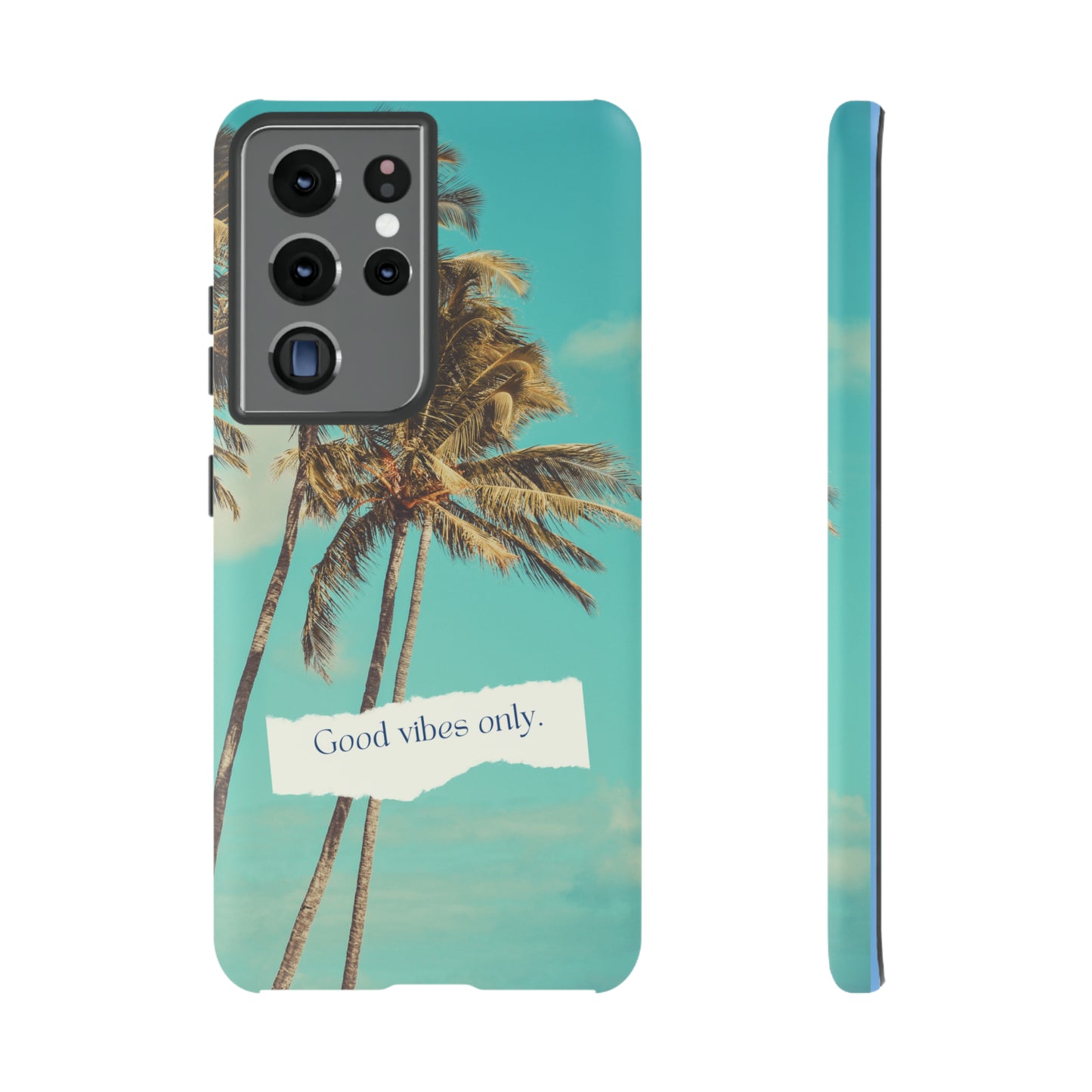 Palm Blue with Turquoise background : 46-Tough Case iPhone series 15 14 13 12 11 X XR XS 8: Google series 7 6 5: Samsung series S23 S22 S21 S20 S10