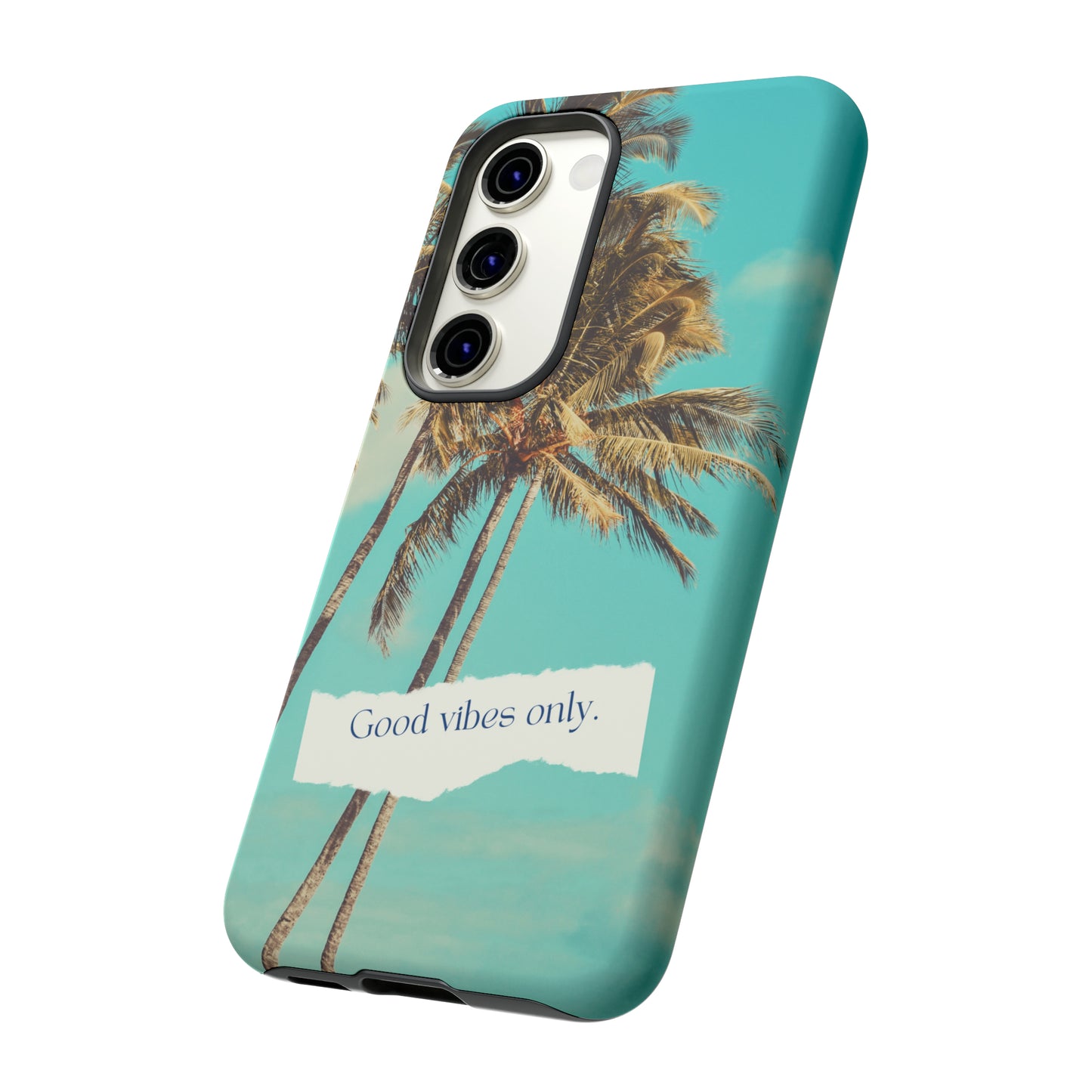 Palm Blue with Turquoise background : 46-Tough Case iPhone series 15 14 13 12 11 X XR XS 8: Google series 7 6 5: Samsung series S23 S22 S21 S20 S10