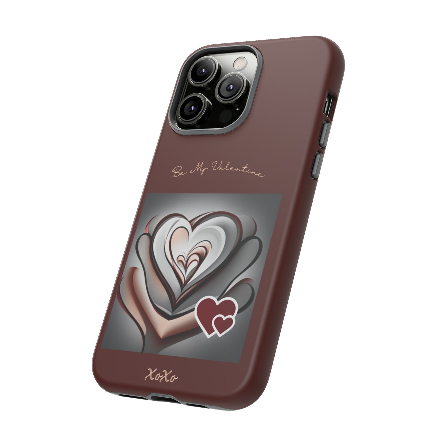 Valentine Triple Heart: 46-Tough Case iPhone series 15 14 13 12 11 X XR XS 8: Google series 7 6 5: Samsung series S23 S22 S21 S20 S10