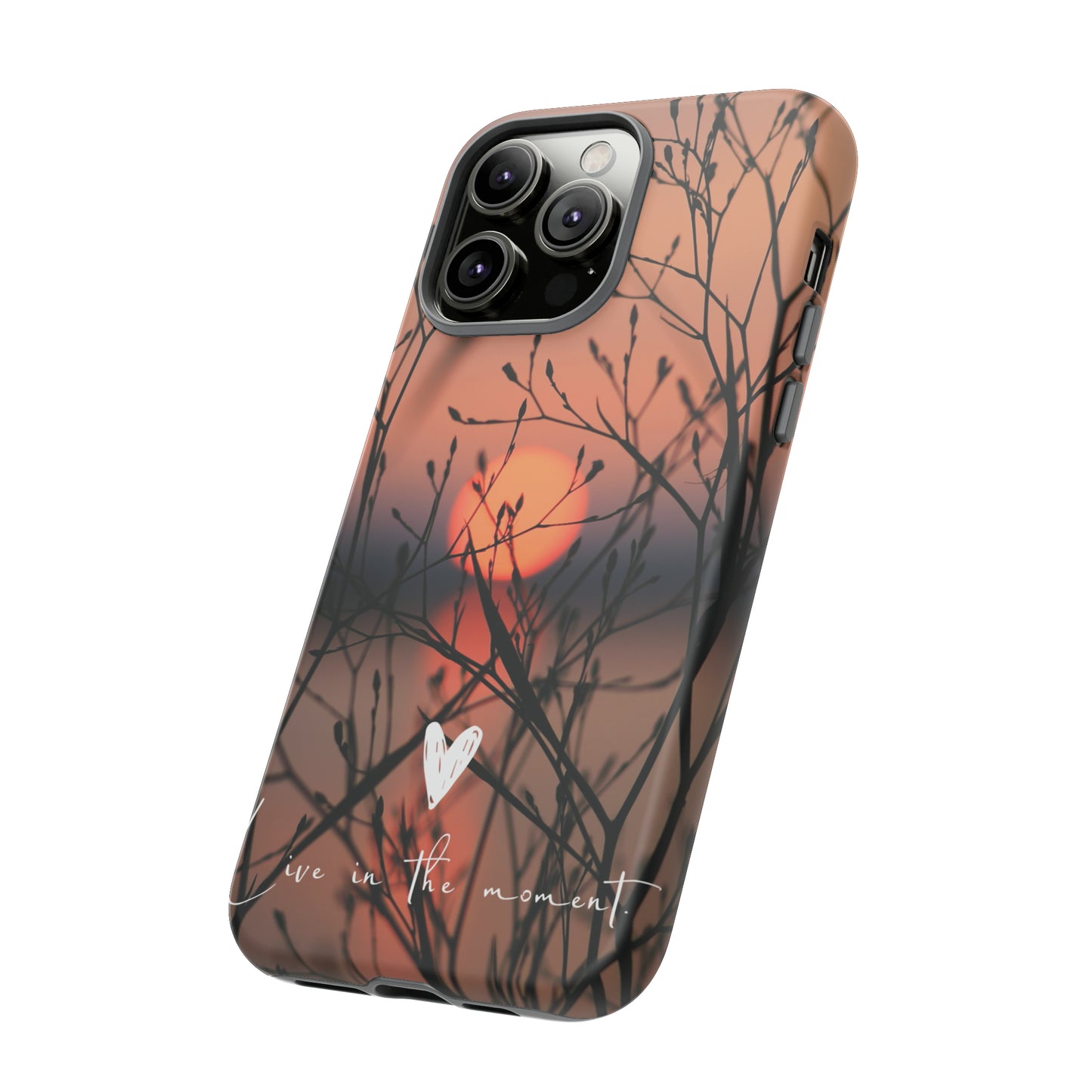 VIVID SUNSET FLORAL DESIGN with black background: 46-Tough Case iPhone series 15 14 13 12 11 X XR XS 8: Google series 7 6 5: Samsung series S23 S22 S21 S20 S10