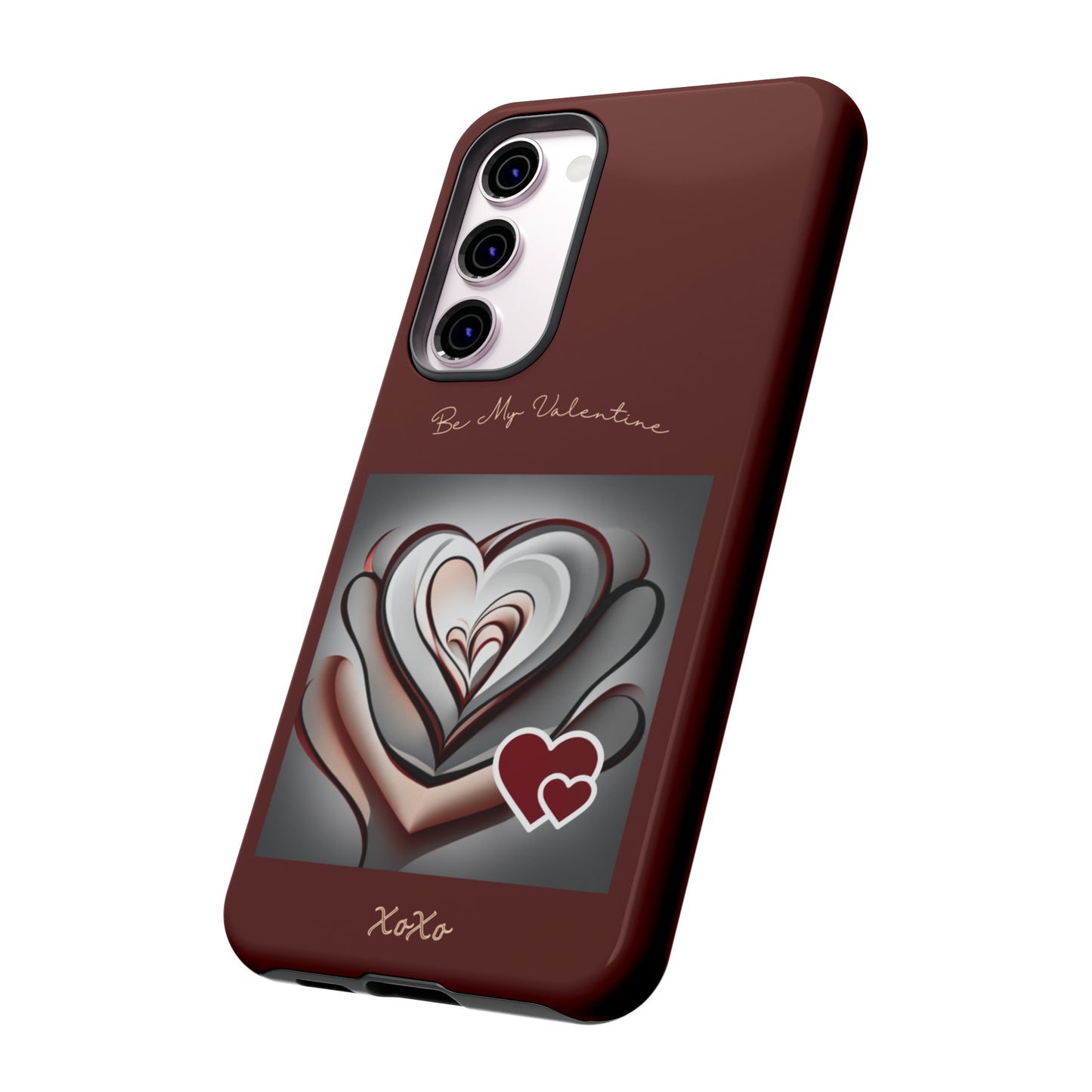 Valentine Triple Heart: 46-Tough Case iPhone series 15 14 13 12 11 X XR XS 8: Google series 7 6 5: Samsung series S23 S22 S21 S20 S10