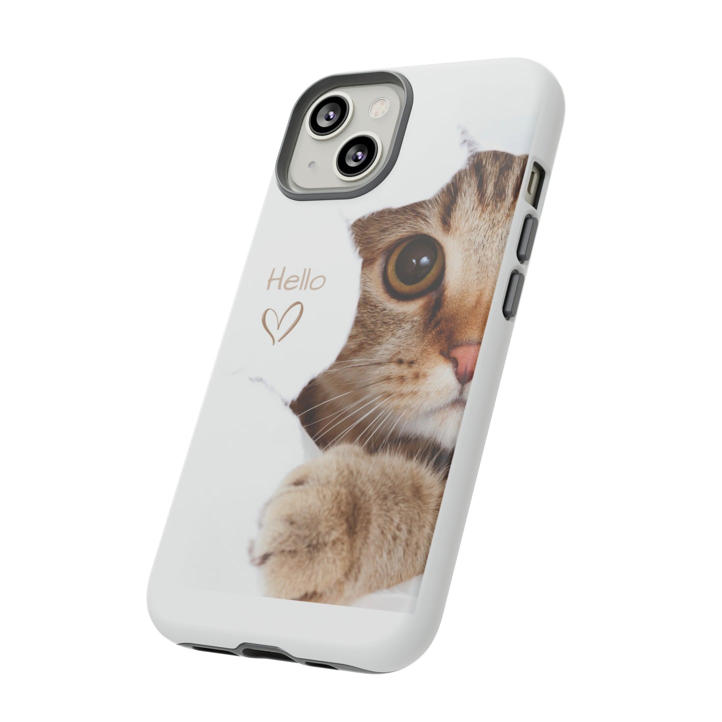 Hey Kitty with white background: 46-Tough Case iPhone series 15 14 13 12 11 X XR XS 8: Google series 7 6 5: Samsung series S23 S22 S21 S20 S10