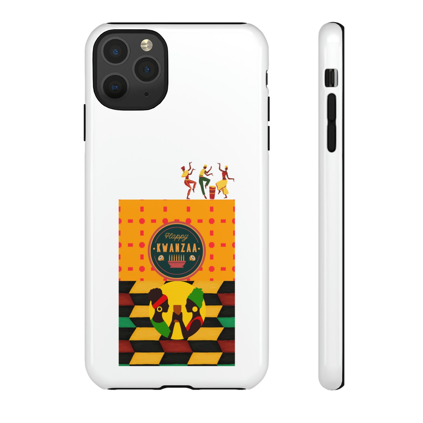 HAPPY KWANZA: 46-Tough Case iPhone series 15 14 13 12 11 X XR XS 8: Google series 7 6 5: Samsung series S23 S22 S21 S20 S10