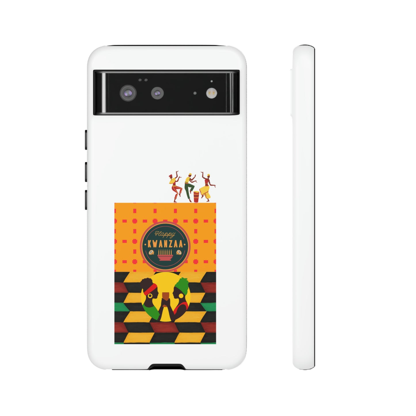 HAPPY KWANZA: 46-Tough Case iPhone series 15 14 13 12 11 X XR XS 8: Google series 7 6 5: Samsung series S23 S22 S21 S20 S10