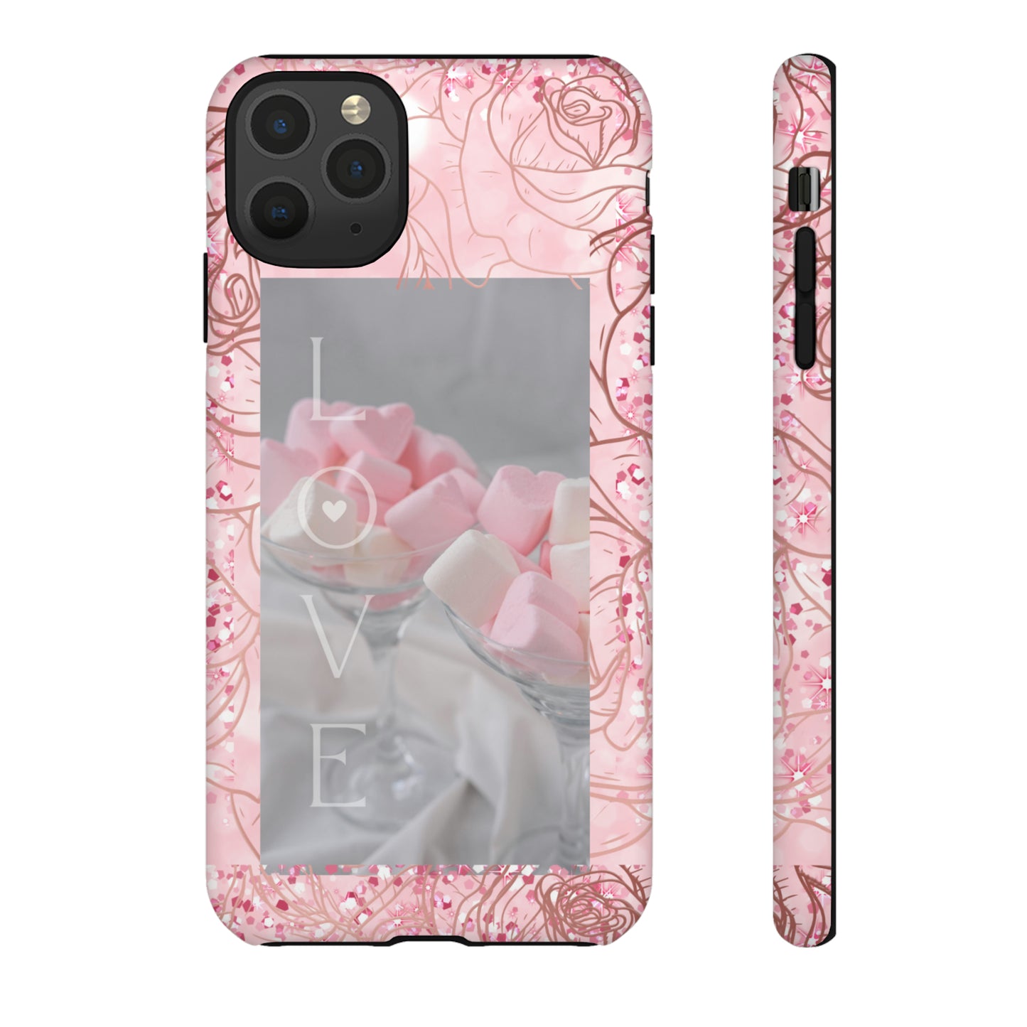 Pink Candy Love: 46-Tough Case iPhone series 15 14 13 12 11 X XR XS 8: Google series 7 6 5: Samsung series S23 S22 S21 S20 S10