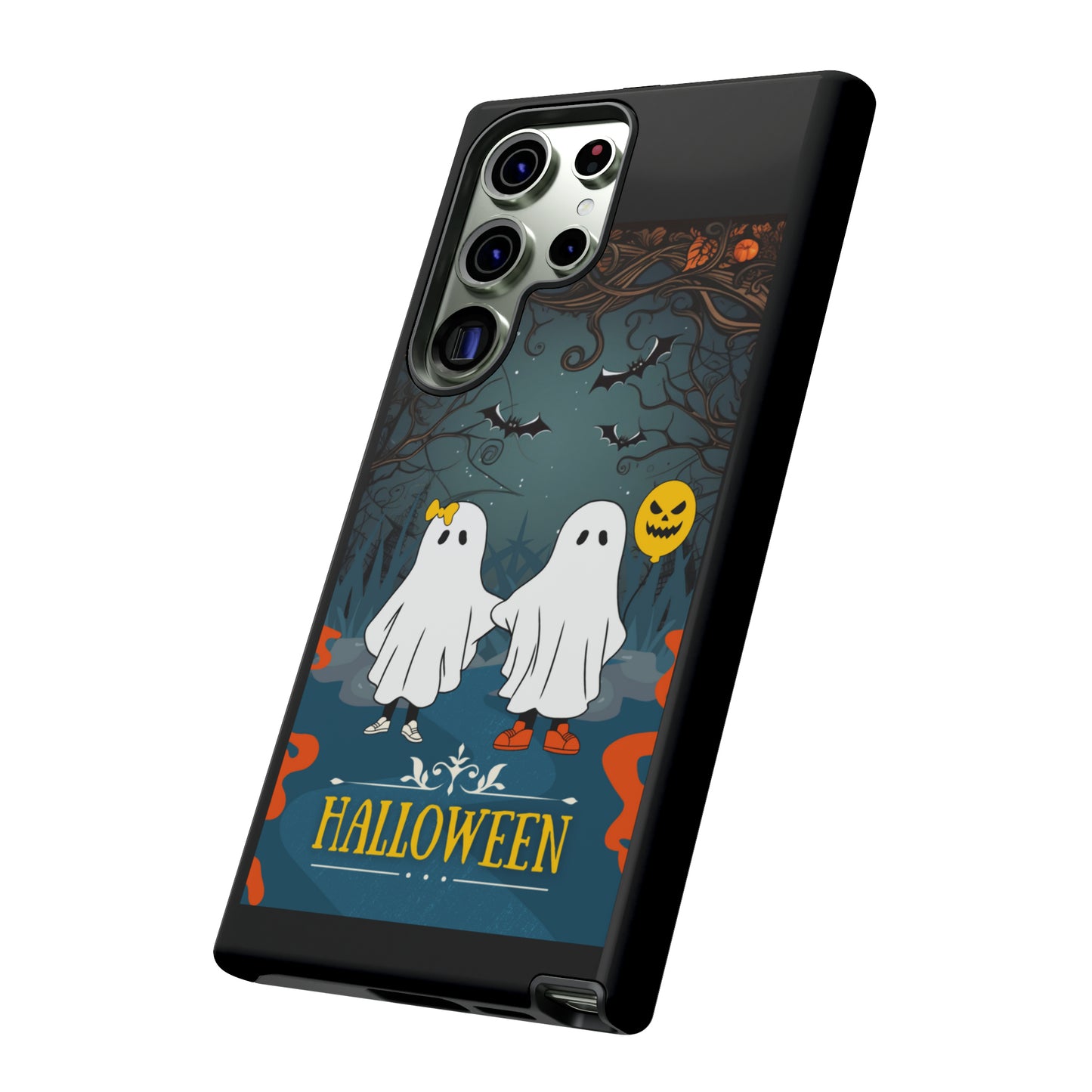 Ghosty with Black background: 46-Tough Case iPhone series 15 14 13 12 11 X XR XS 8: Google series 7 6 5: Samsung series S23 S22 S21 S20 S10