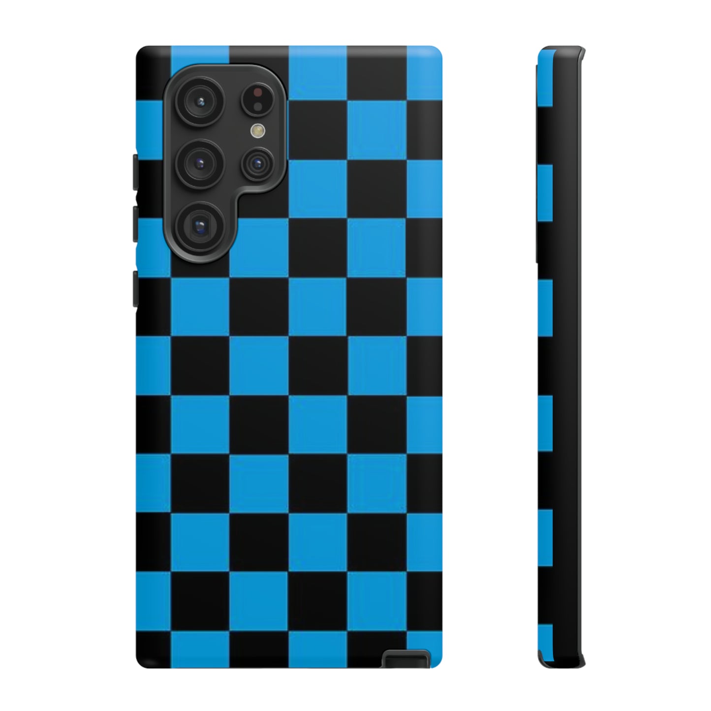 Blue and Black Checkers: 46-Tough Case iPhone series 15 14 13 12 11 X XR XS 8: Google series 7 6 5: Samsung series S23 S22 S21 S20 S10