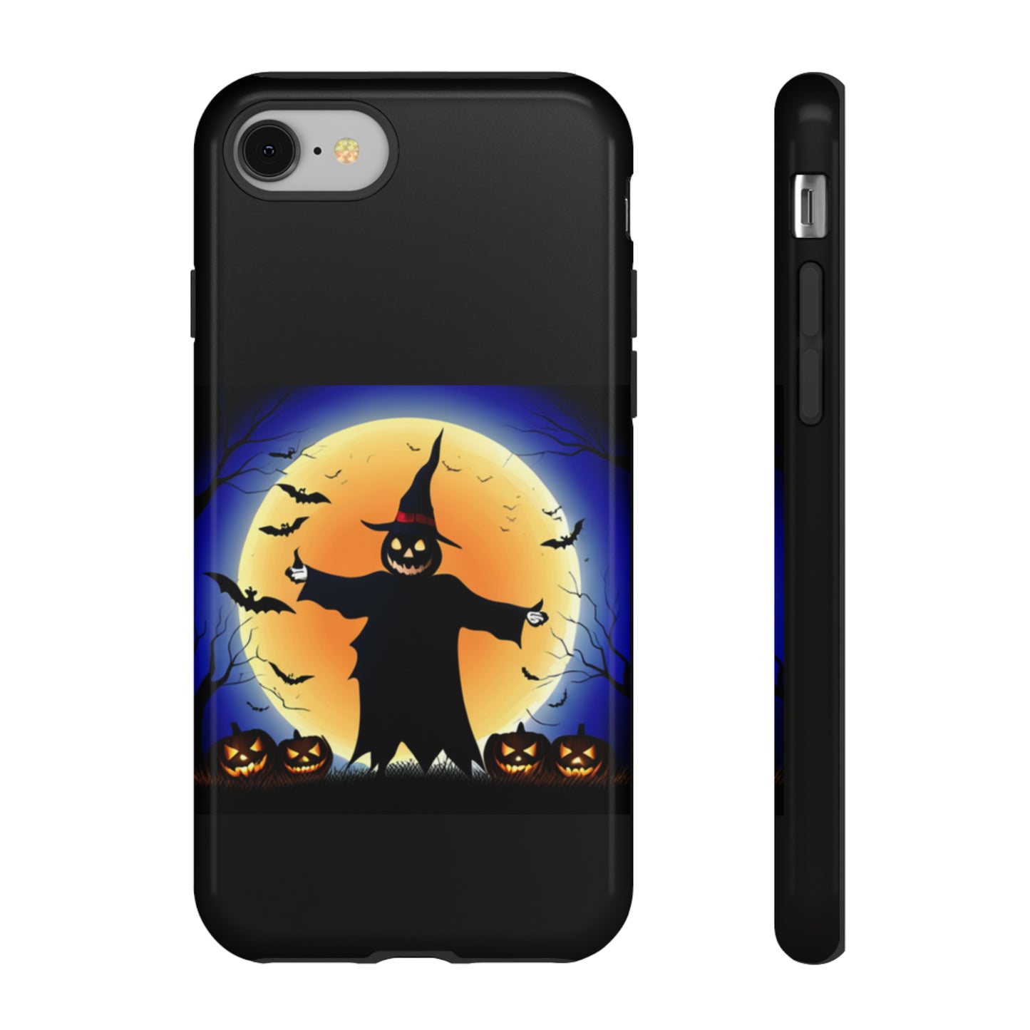 Scary Halloween with Black background: 46-Tough Case iPhone series 15 14 13 12 11 X XR XS 8: Google series 7 6 5: Samsung series S23 S22 S21 S20 S10Tough Cases