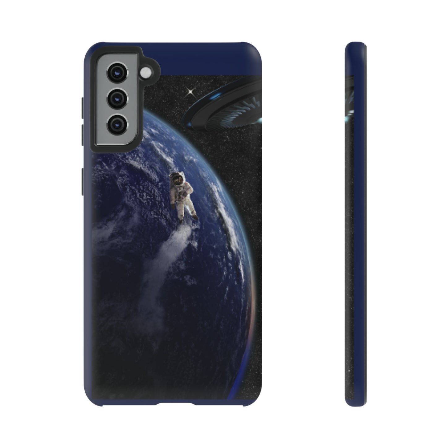 Man In Space with Dark Blue background: 46-Tough Case iPhone series 15 14 13 12 11 X XR XS 8: Google series 7 6 5: Samsung series S23 S22 S21 S20 S10s