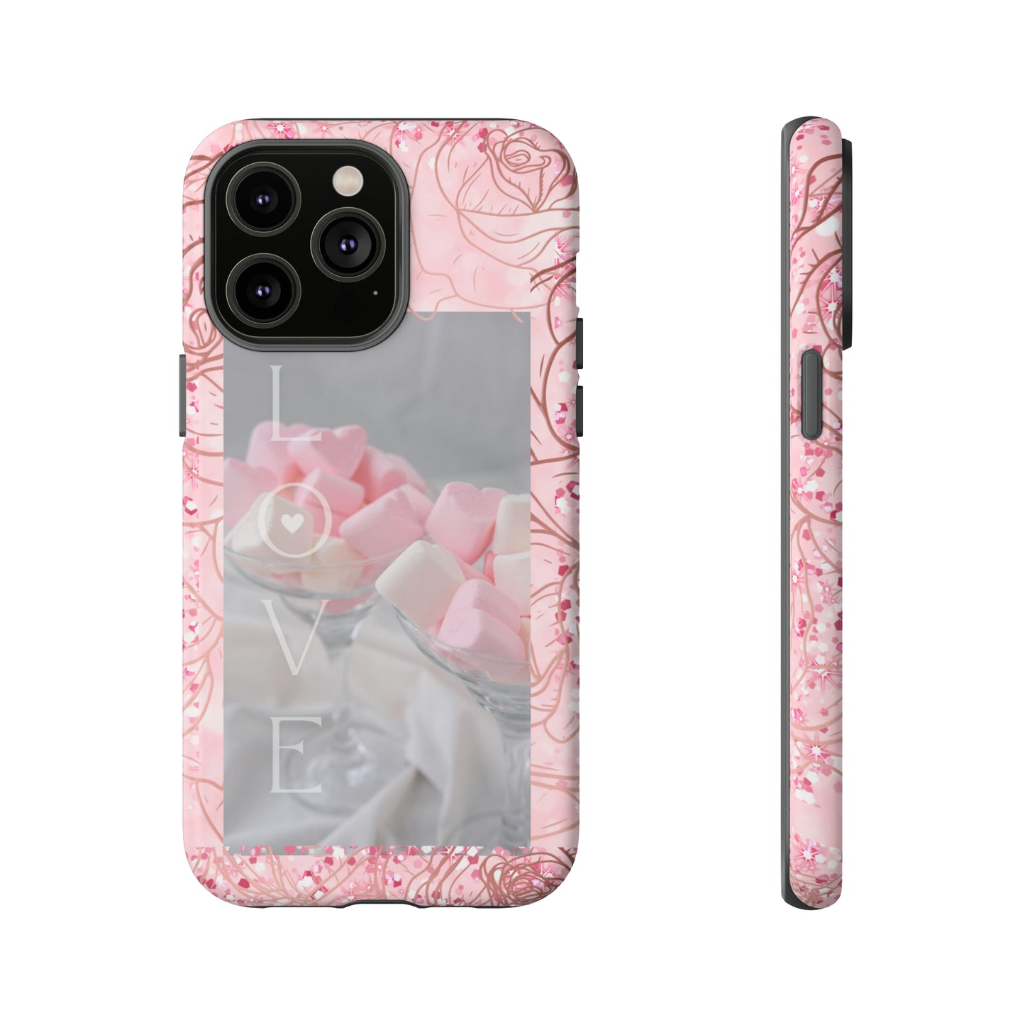 Pink Candy Love: 46-Tough Case iPhone series 15 14 13 12 11 X XR XS 8: Google series 7 6 5: Samsung series S23 S22 S21 S20 S10