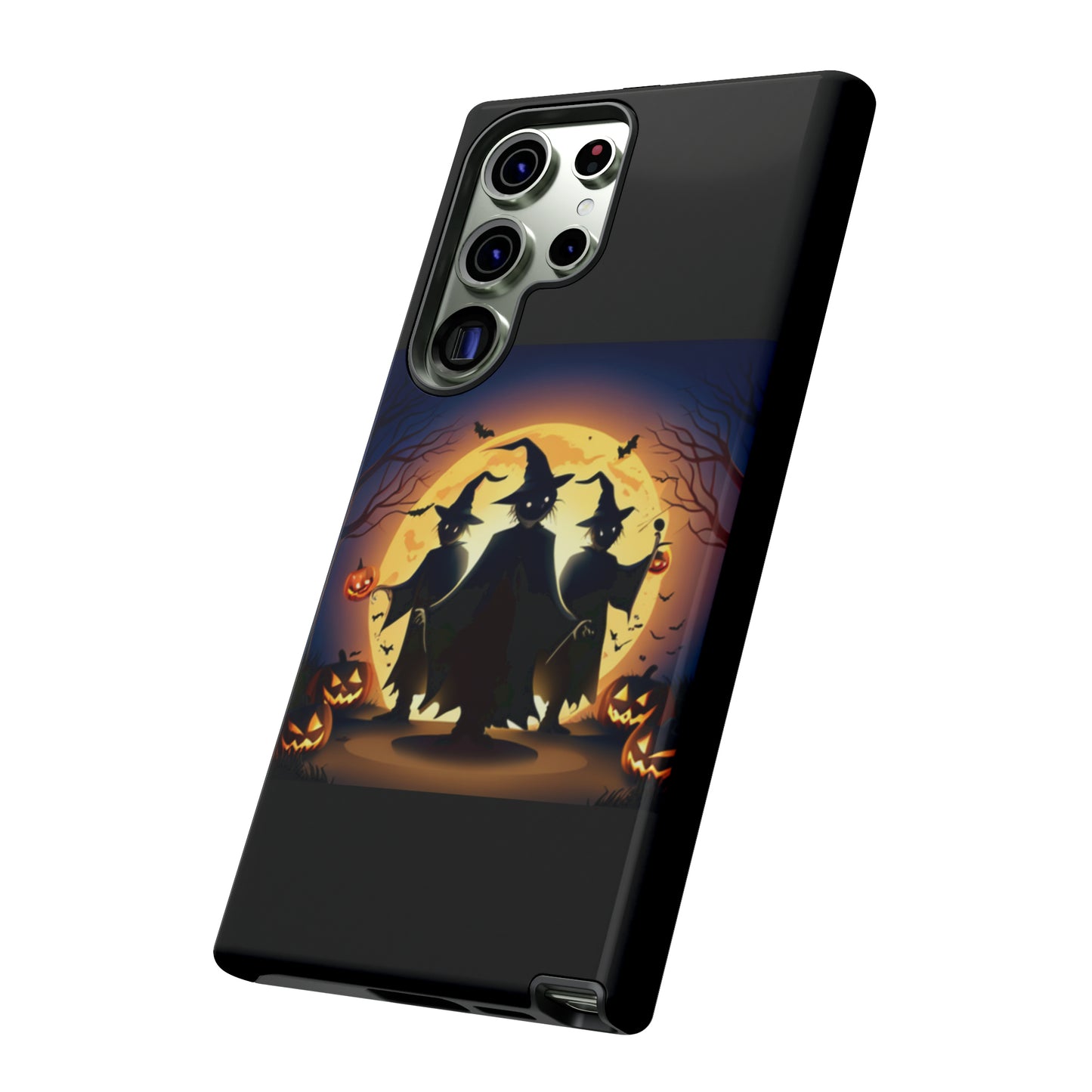 Trick or Treat with black background: 46-Tough Case iPhone series 15 14 13 12 11 X XR XS 8: Google series 7 6 5: Samsung series S23 S22 S21 S20 S10