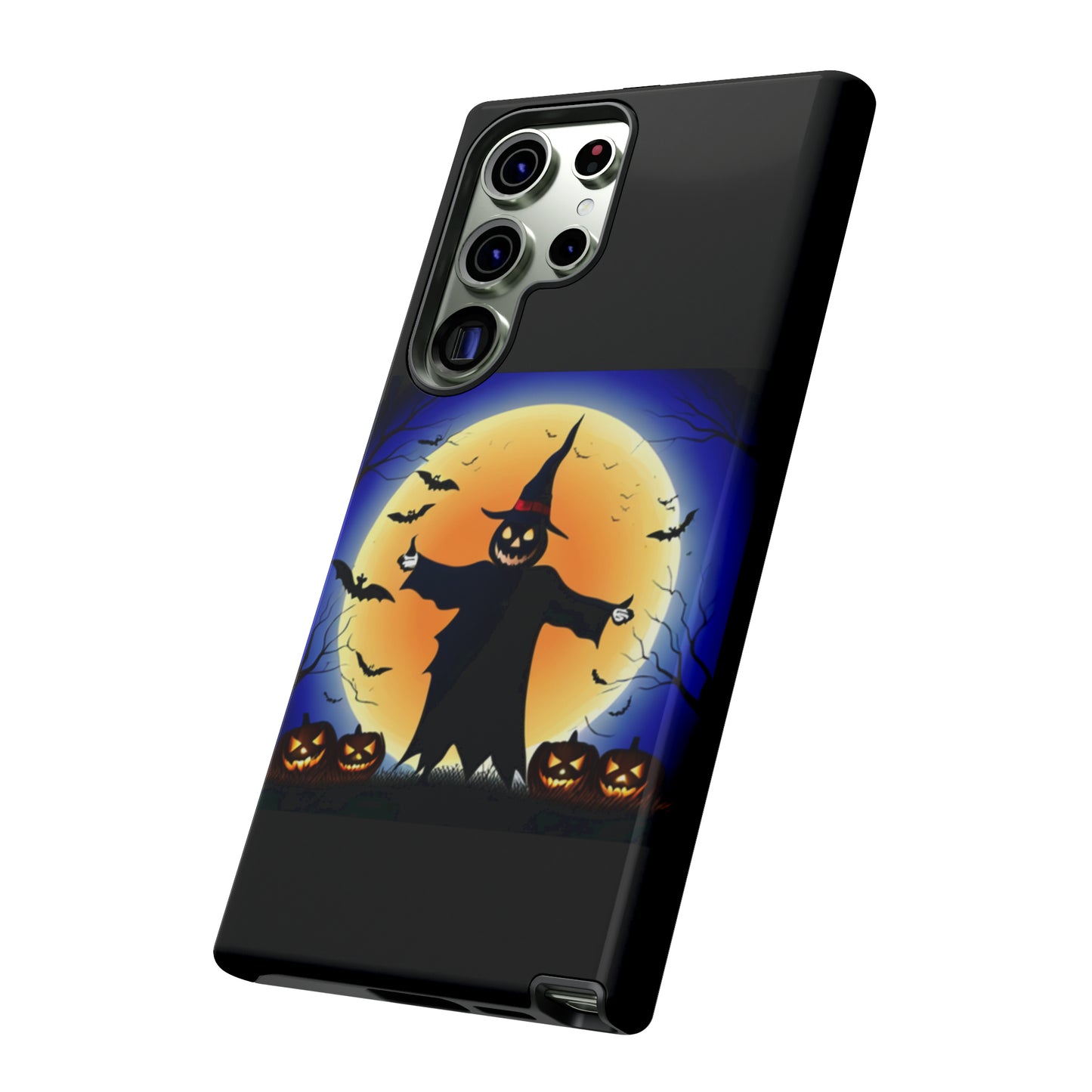 Scary Halloween with Black background: 46-Tough Case iPhone series 15 14 13 12 11 X XR XS 8: Google series 7 6 5: Samsung series S23 S22 S21 S20 S10Tough Cases