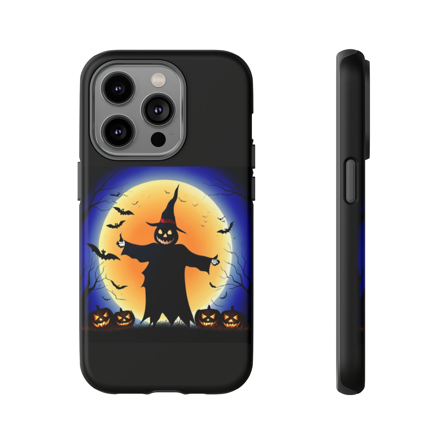 Scary Halloween with Black background: 46-Tough Case iPhone series 15 14 13 12 11 X XR XS 8: Google series 7 6 5: Samsung series S23 S22 S21 S20 S10Tough Cases