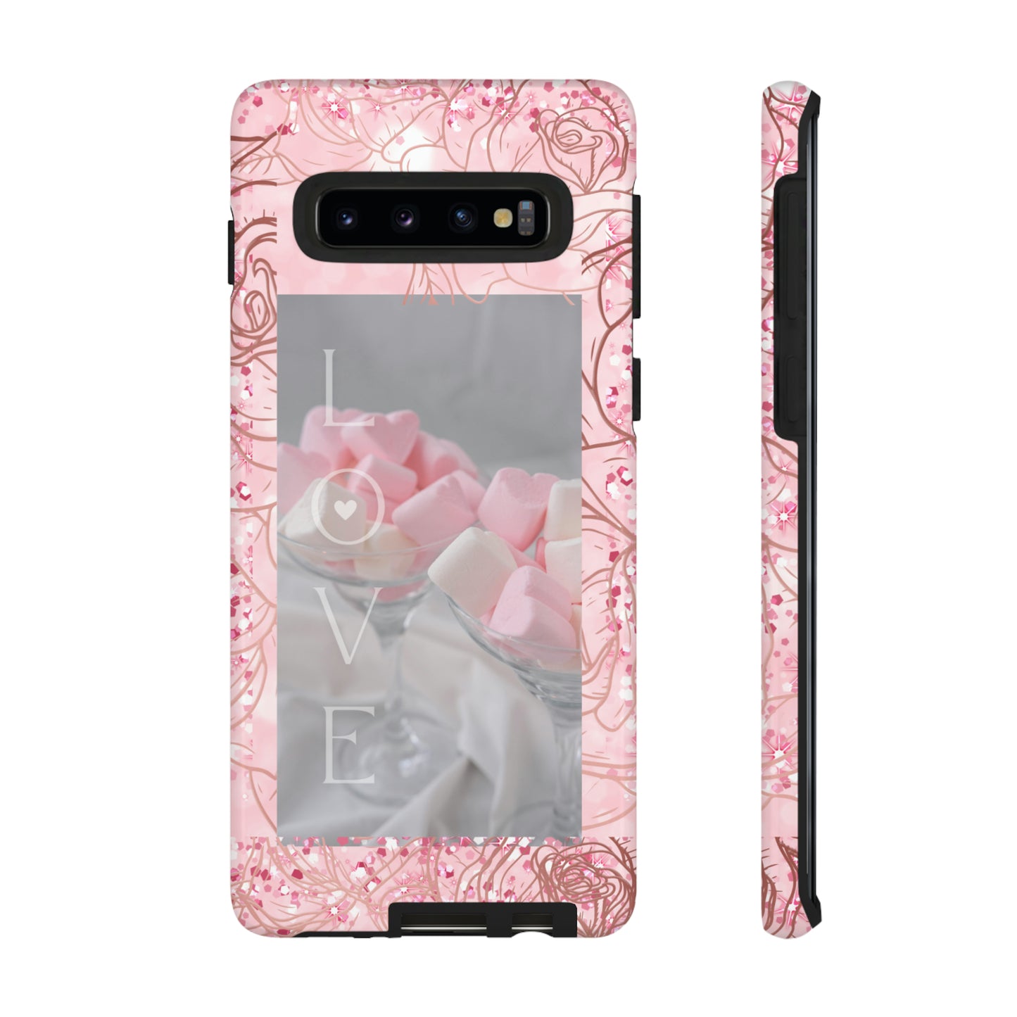 Pink Candy Love: 46-Tough Case iPhone series 15 14 13 12 11 X XR XS 8: Google series 7 6 5: Samsung series S23 S22 S21 S20 S10