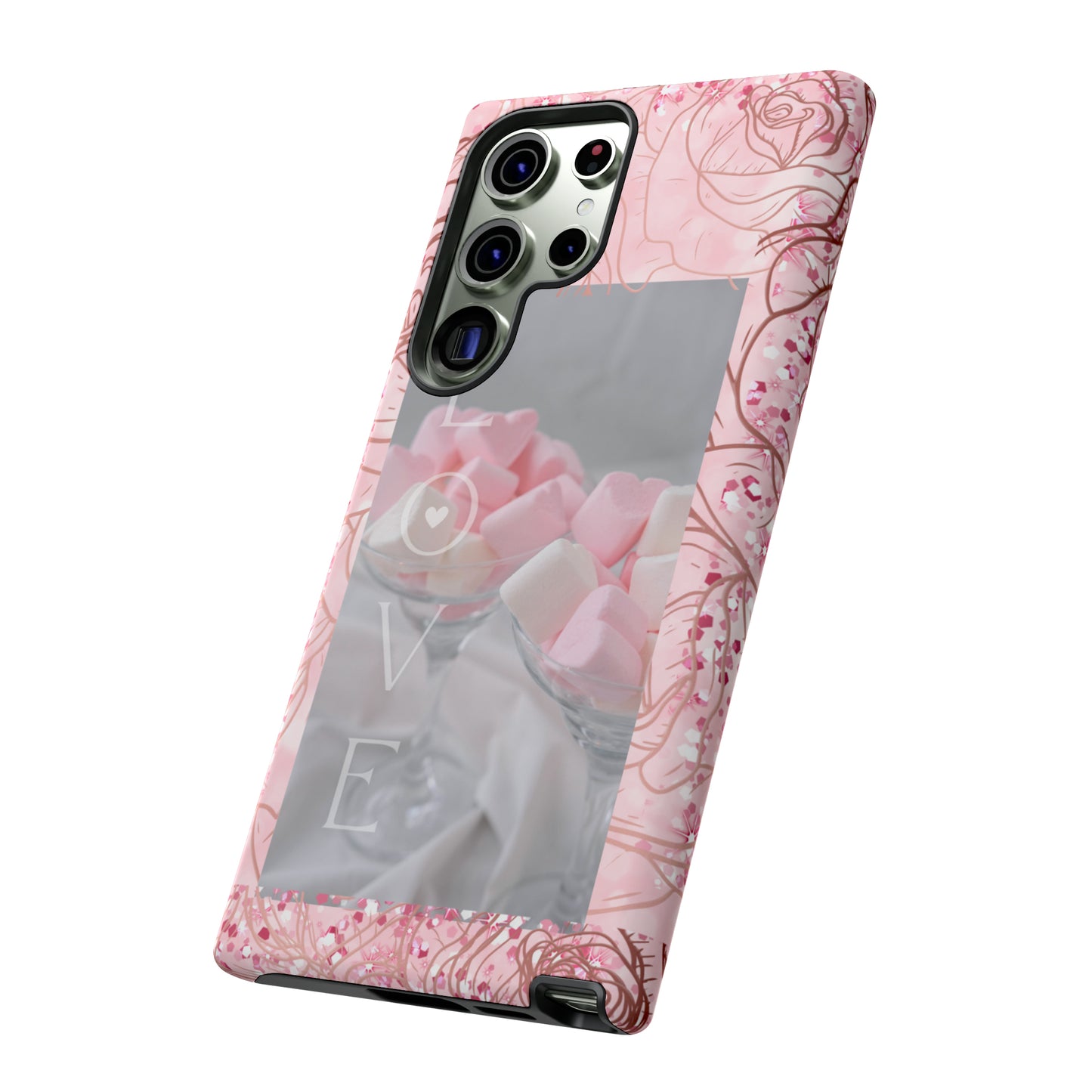 Pink Candy Love: 46-Tough Case iPhone series 15 14 13 12 11 X XR XS 8: Google series 7 6 5: Samsung series S23 S22 S21 S20 S10