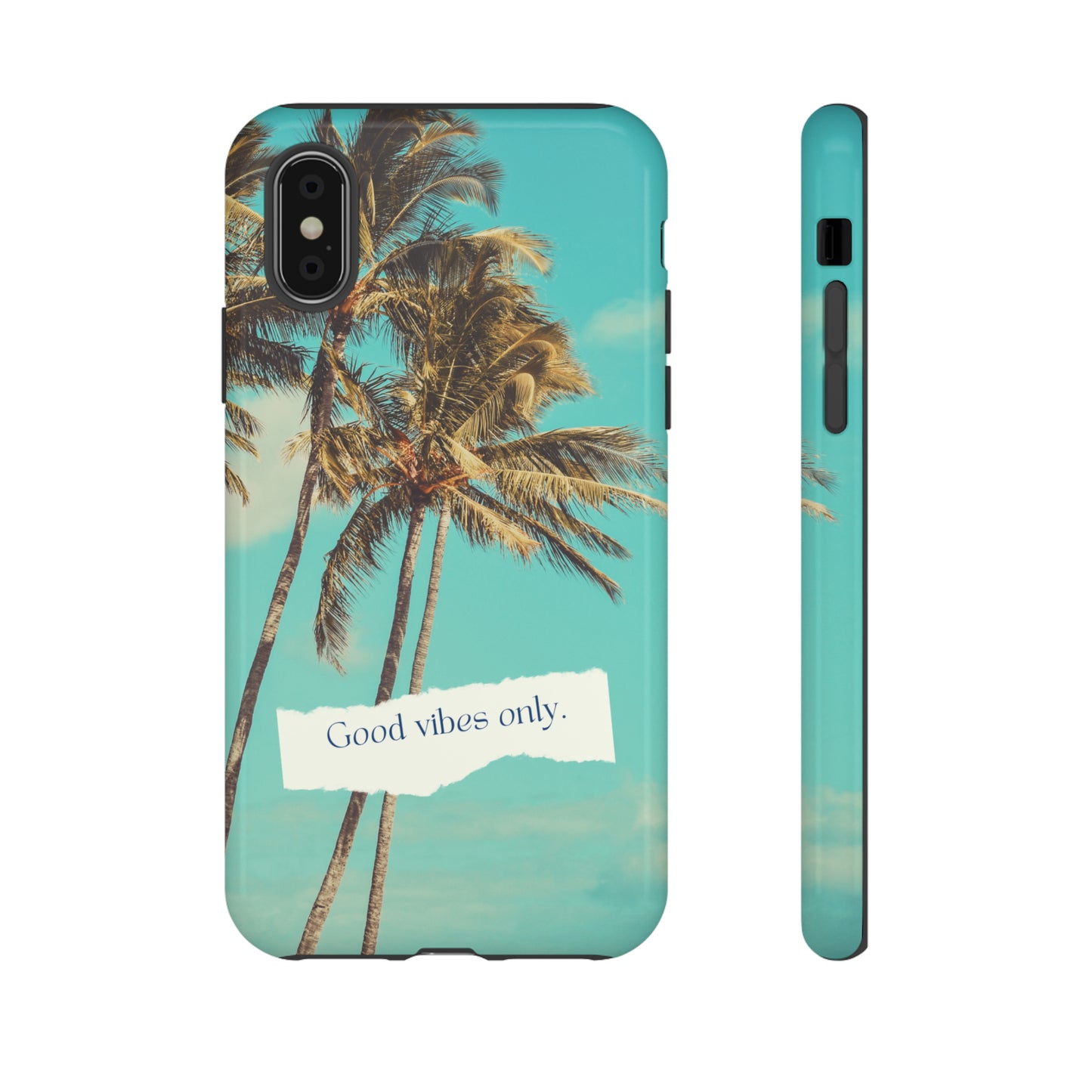 Palm Blue with Turquoise background : 46-Tough Case iPhone series 15 14 13 12 11 X XR XS 8: Google series 7 6 5: Samsung series S23 S22 S21 S20 S10